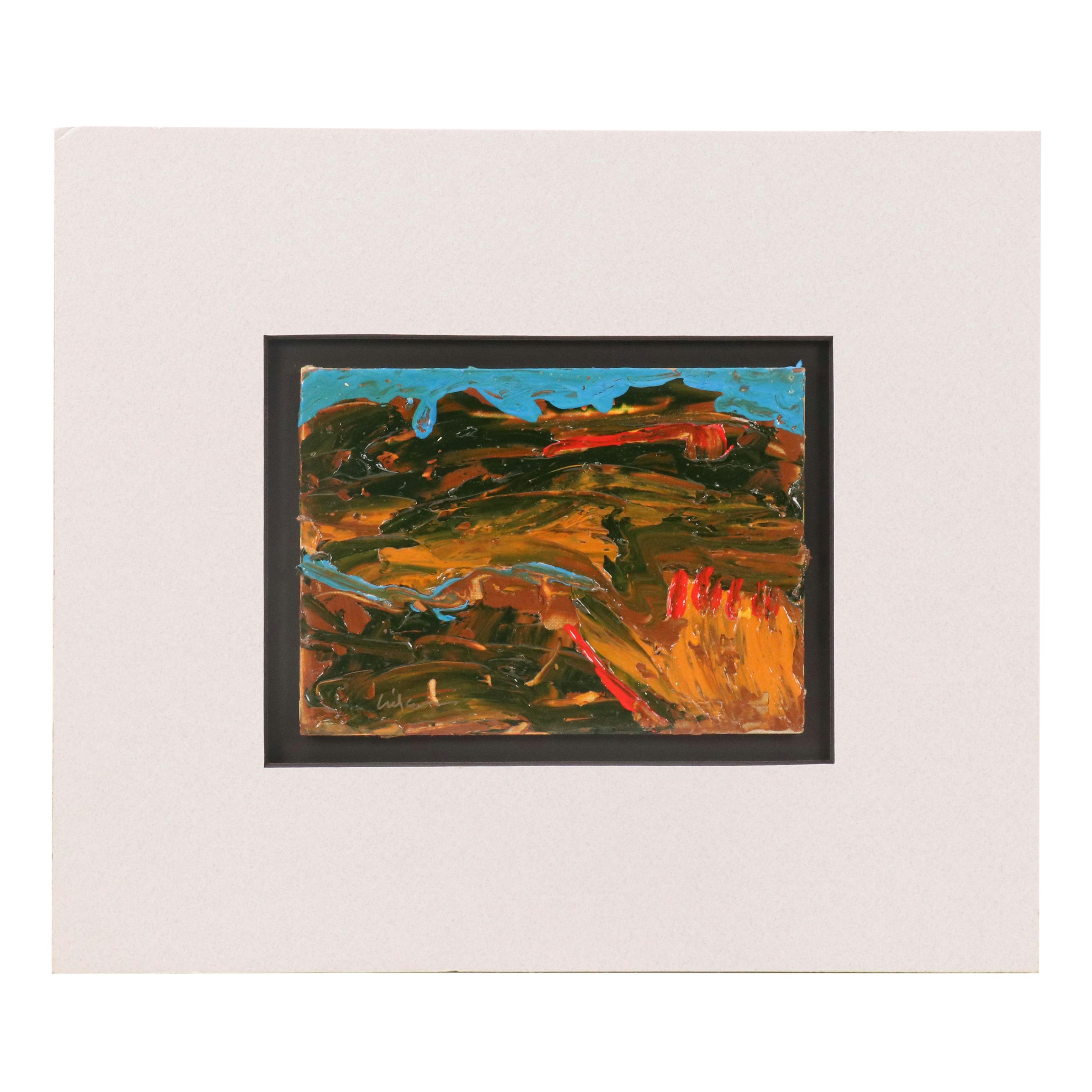 Harry Hilson Modern Landscape Acrylic Painting