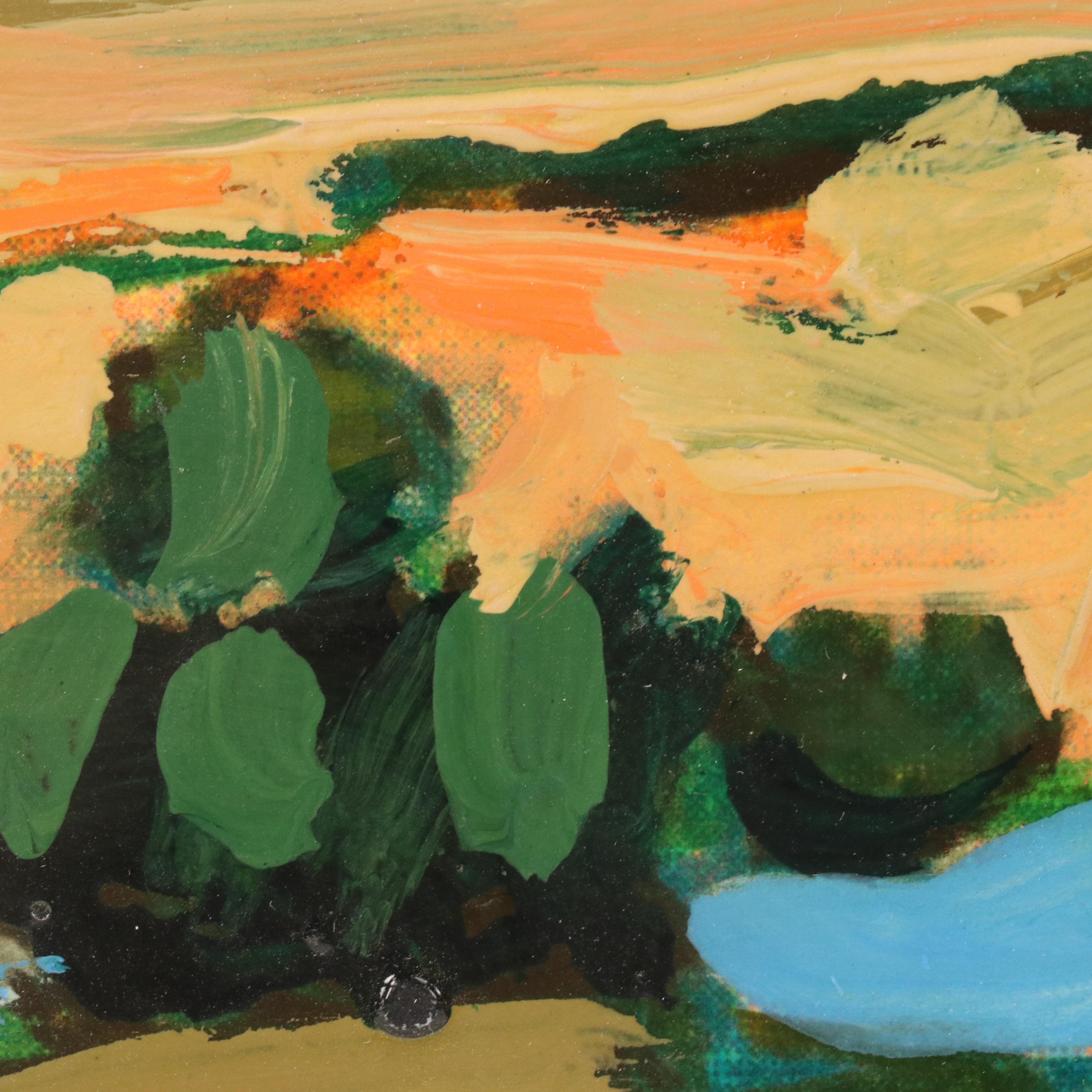 Harry Hilson Modern Landscape Acrylic Painting