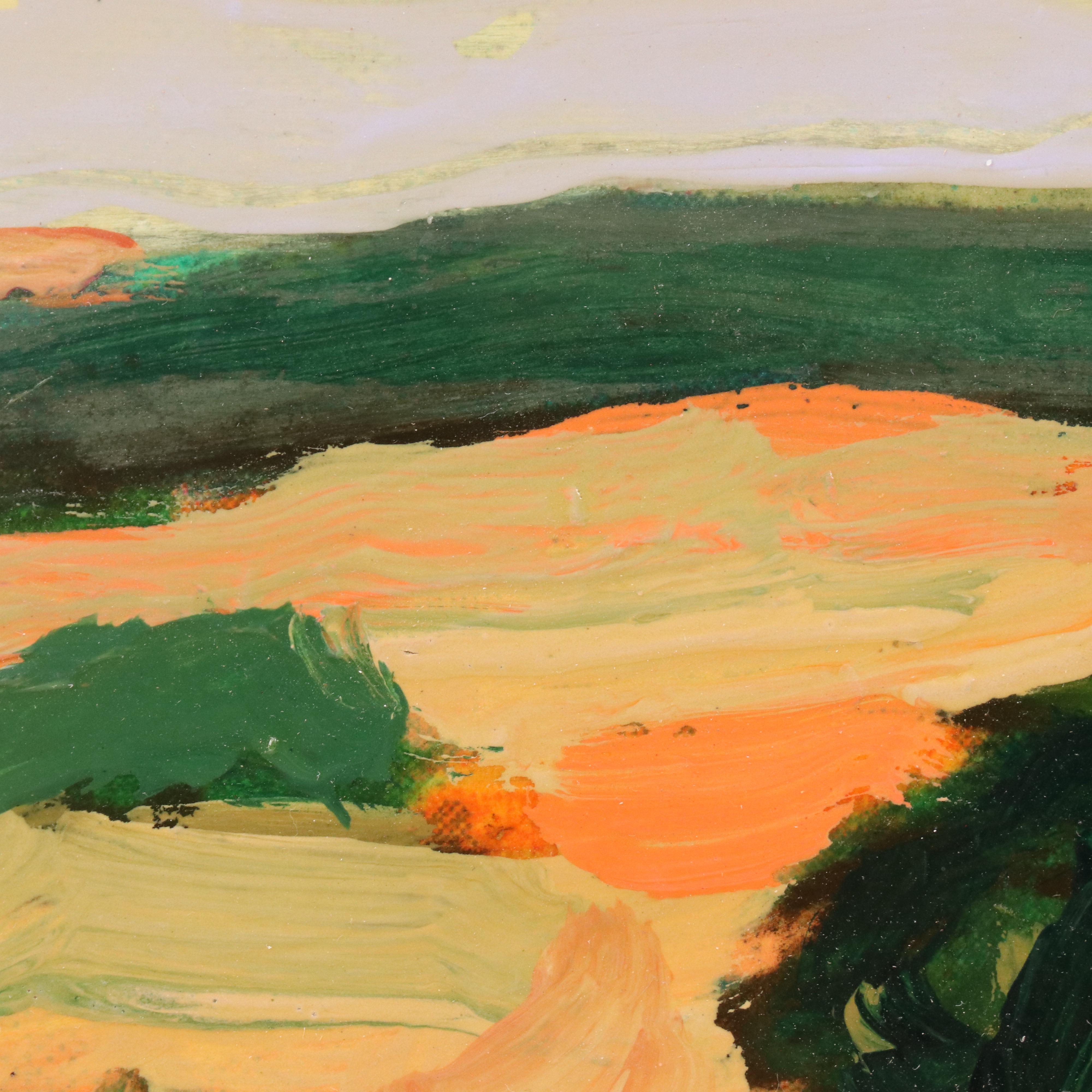 Harry Hilson Modern Landscape Acrylic Painting