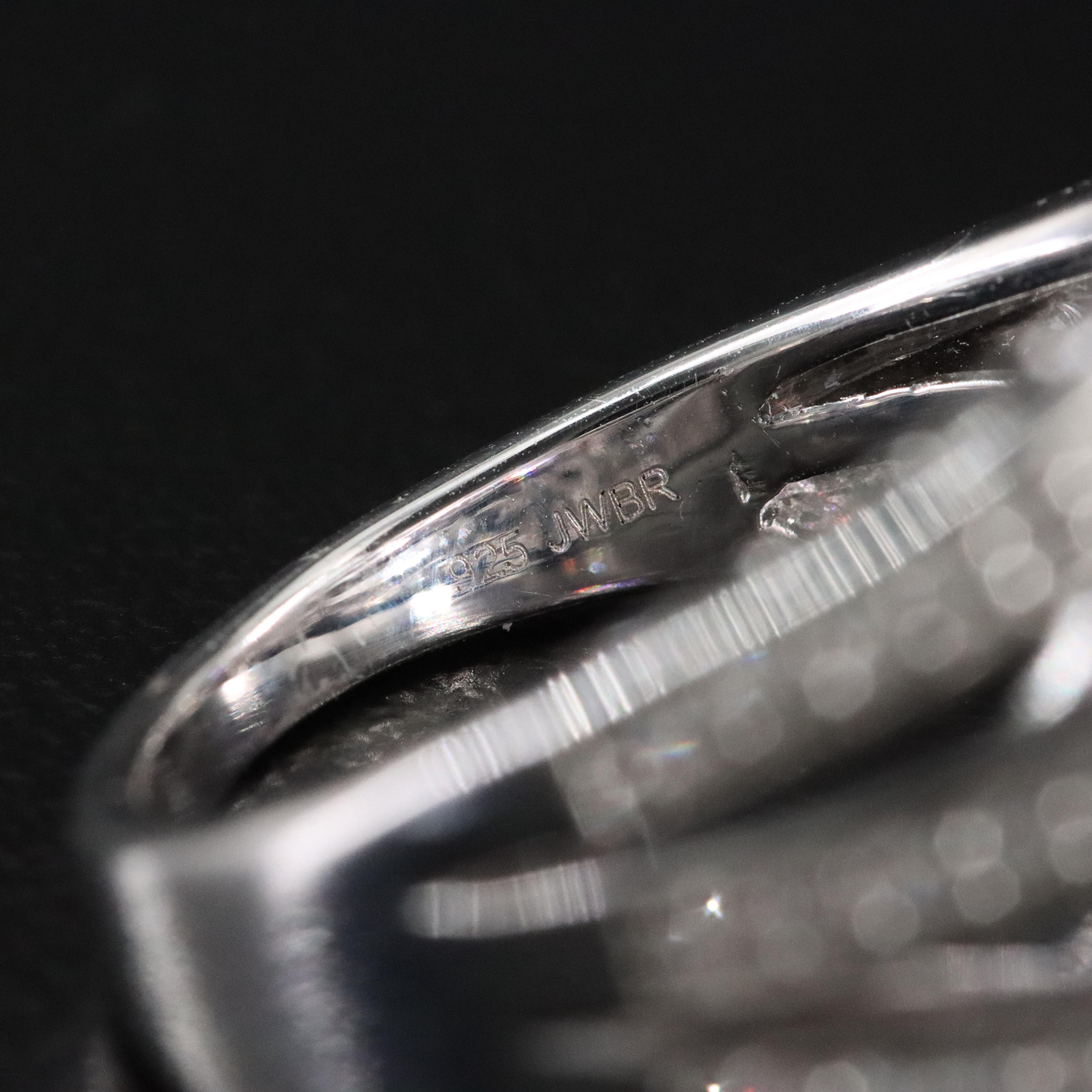 Sterling Amethyst and White Topaz Ring