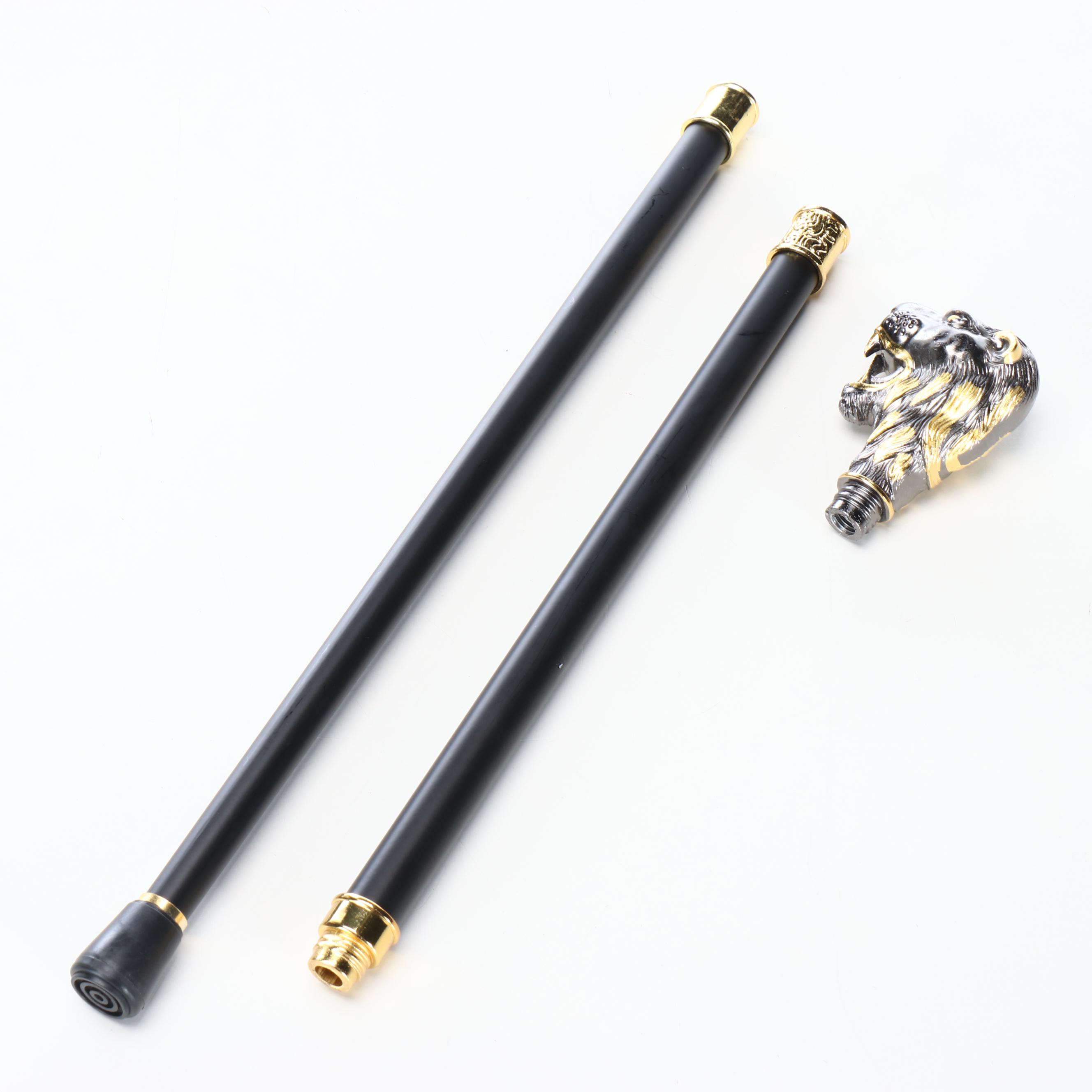 Lion Headed Handled Cane