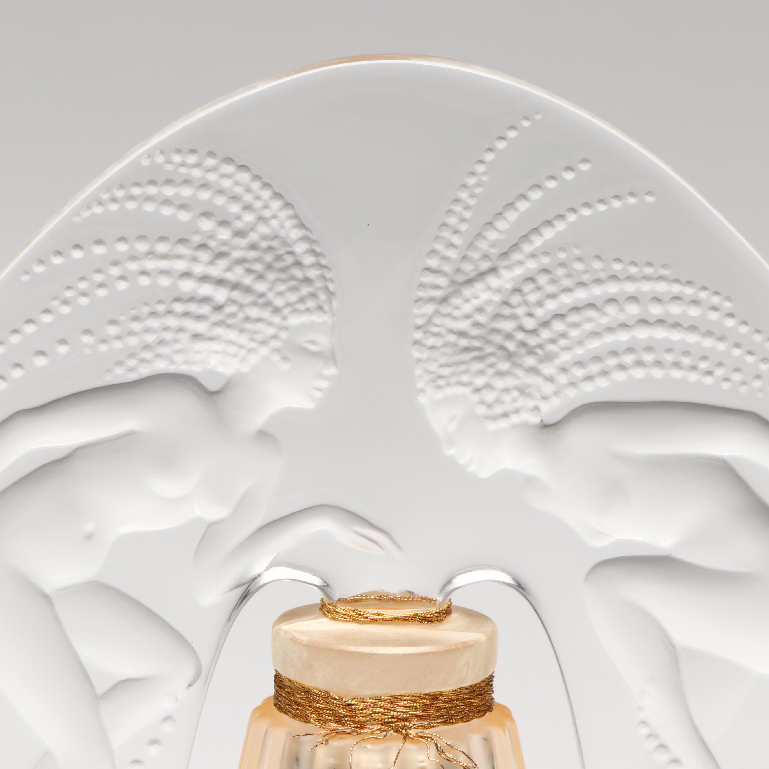 Lalique Flacon Collection "Ondines" Crystal Perfume Bottle, 1998