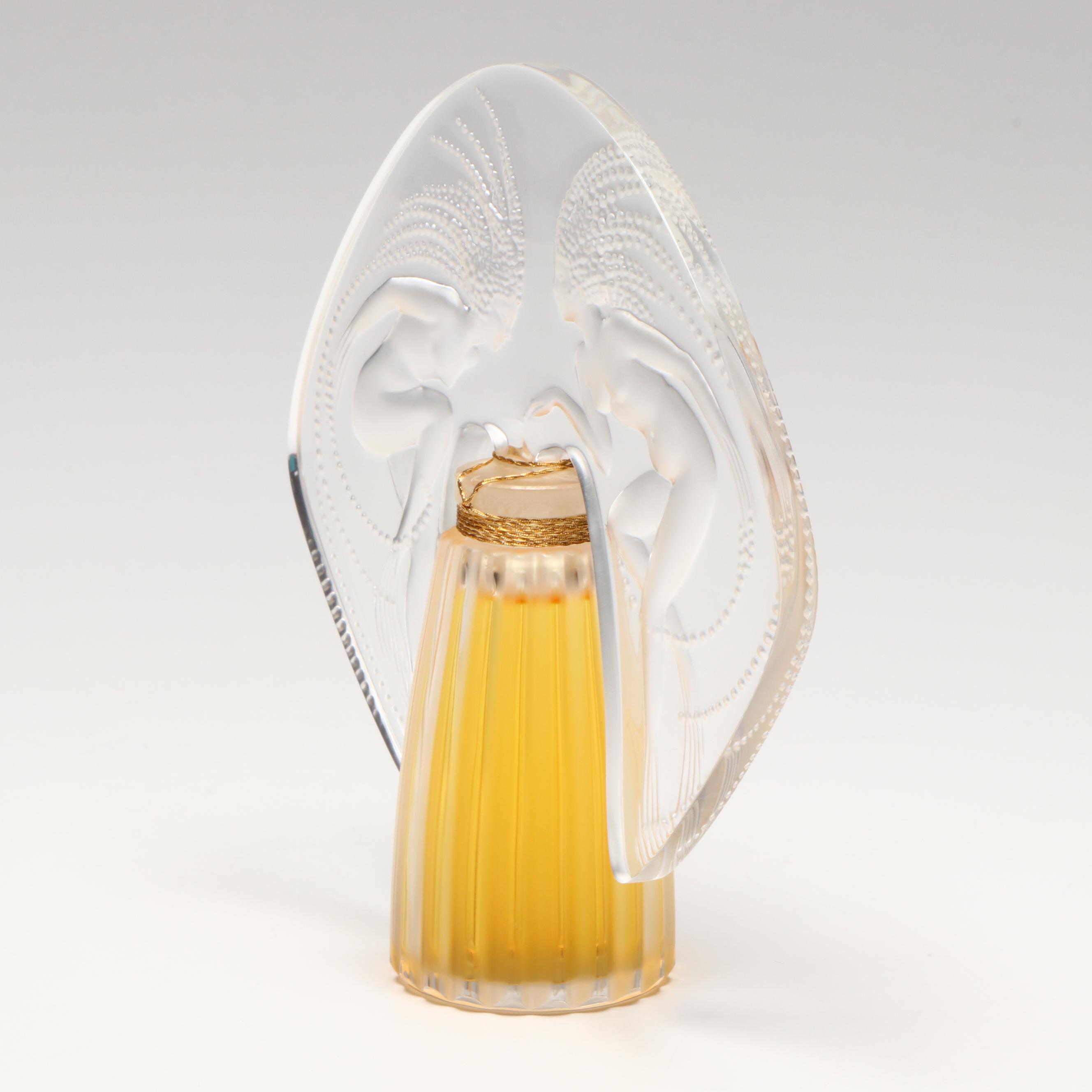 Lalique Flacon Collection "Ondines" Crystal Perfume Bottle, 1998