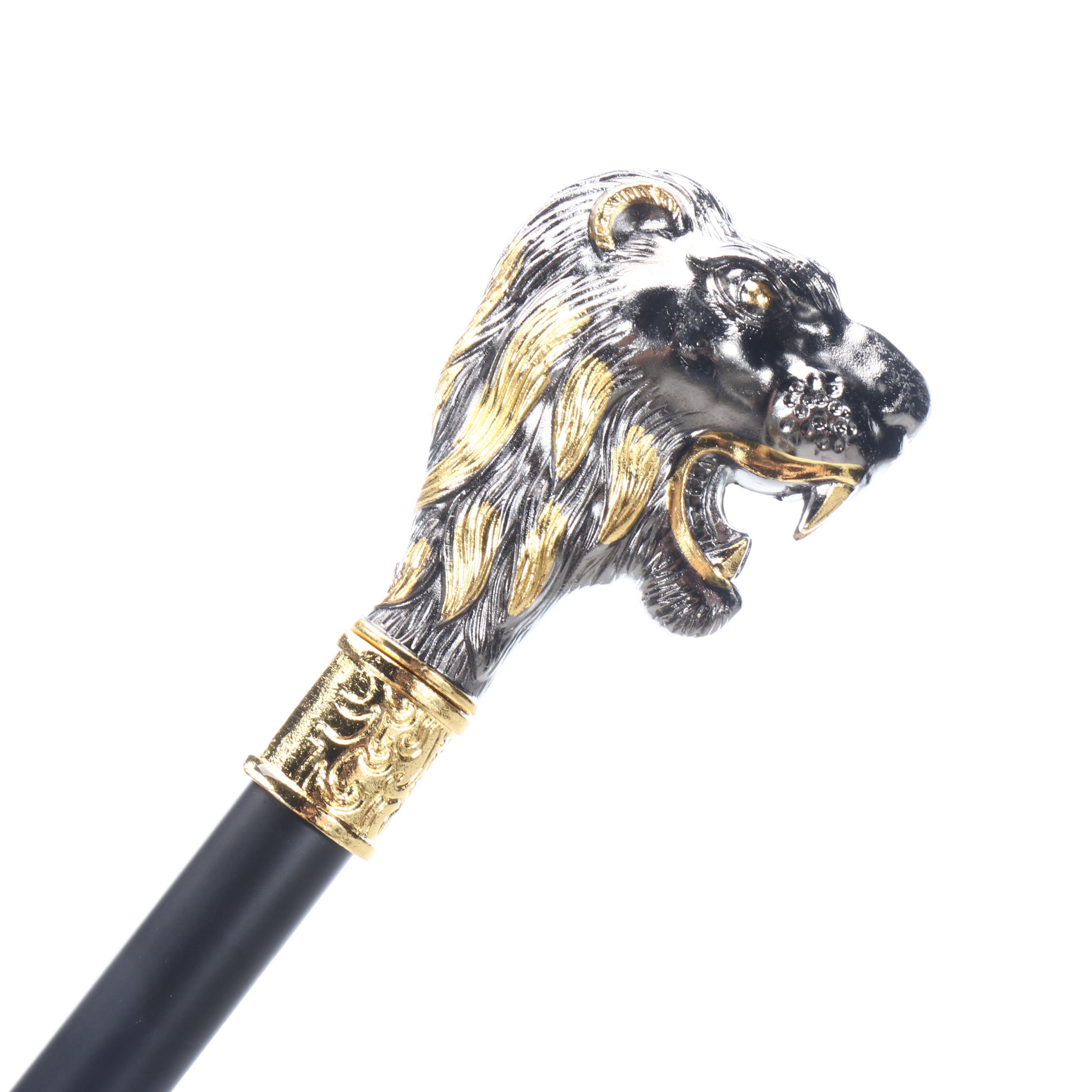 Lion Headed Handled Cane