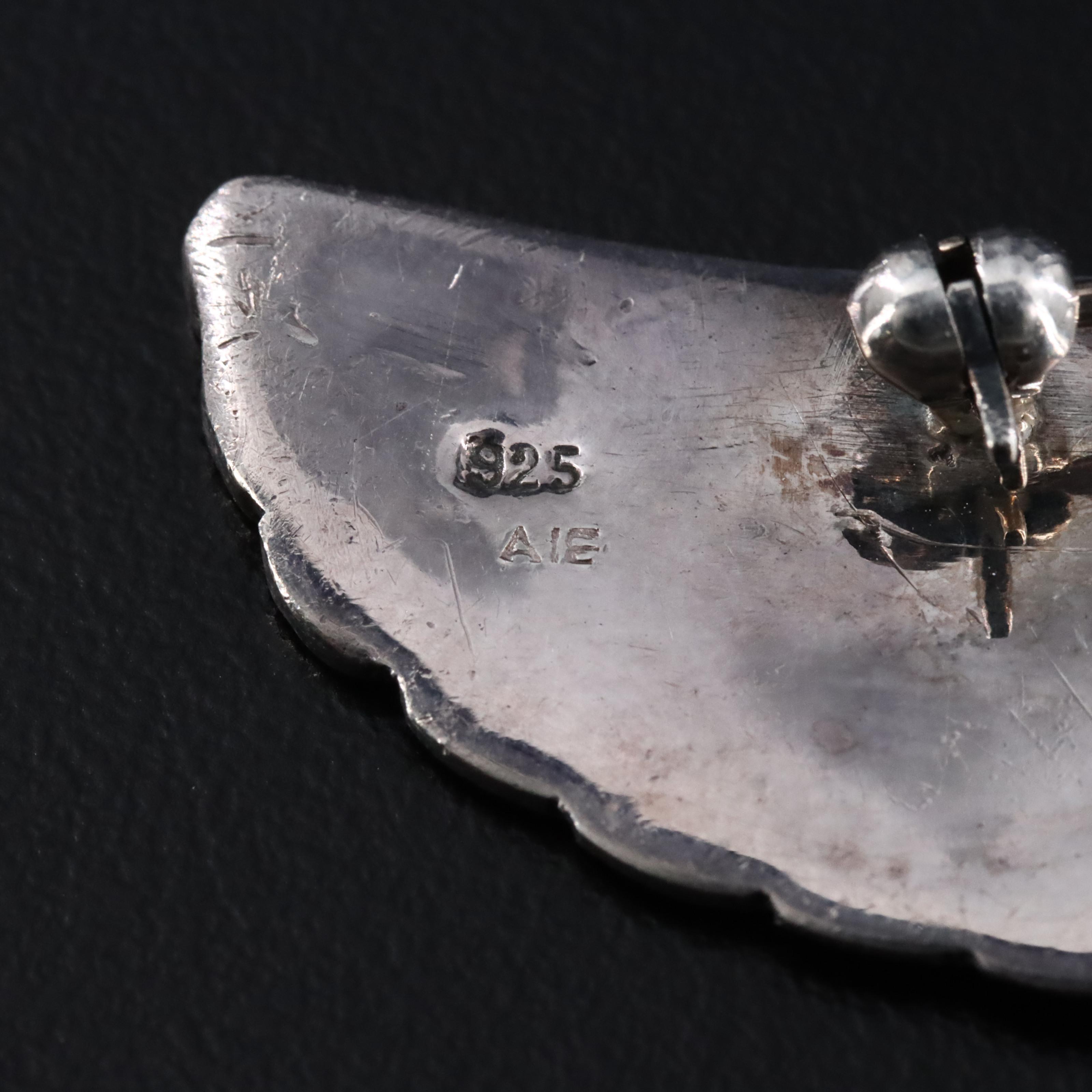 Sterling Marcasite Peacock Brooch