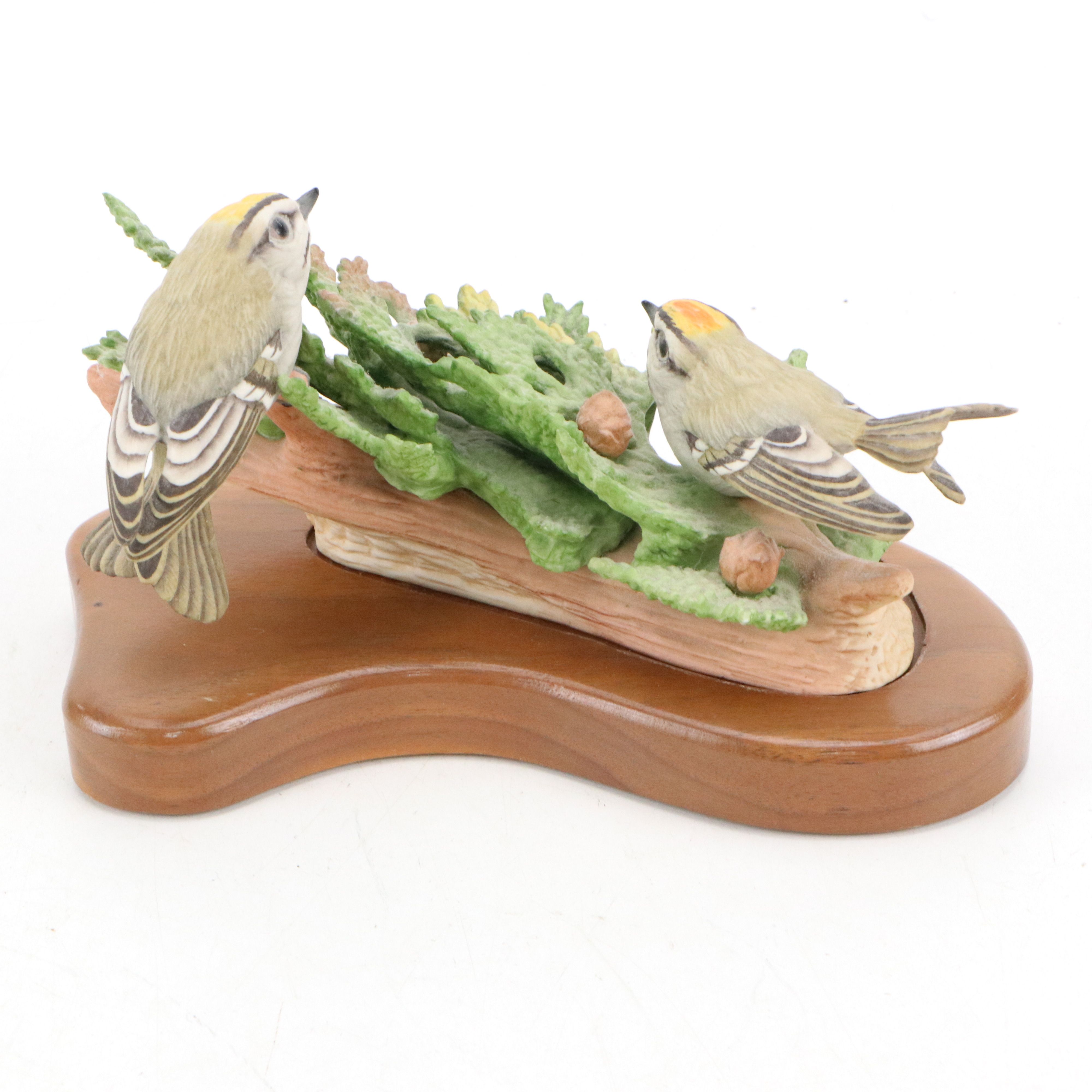Adderley, Dahl Jensen and Boehm Glazed Ceramic and Bisque Porcelain Birds