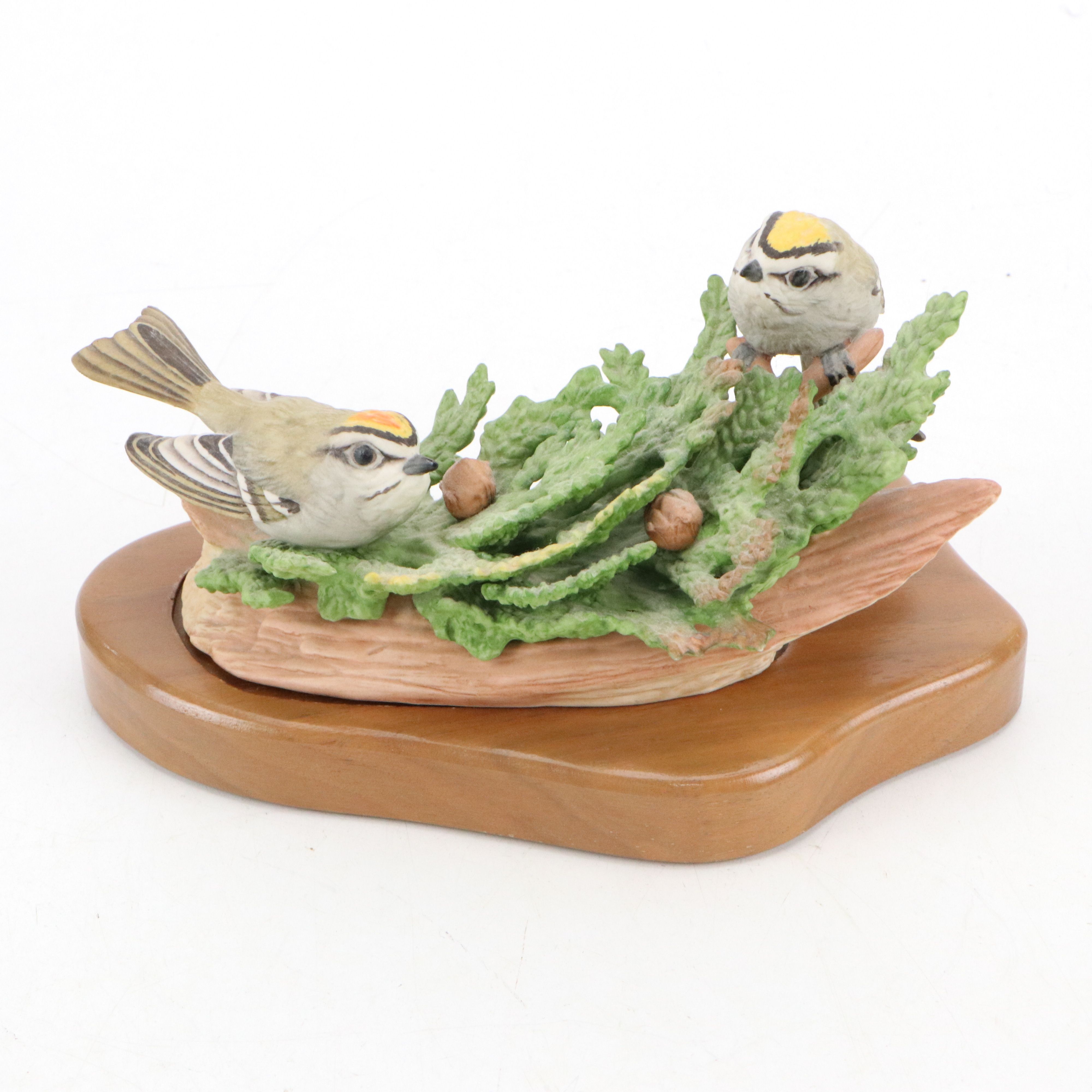Adderley, Dahl Jensen and Boehm Glazed Ceramic and Bisque Porcelain Birds