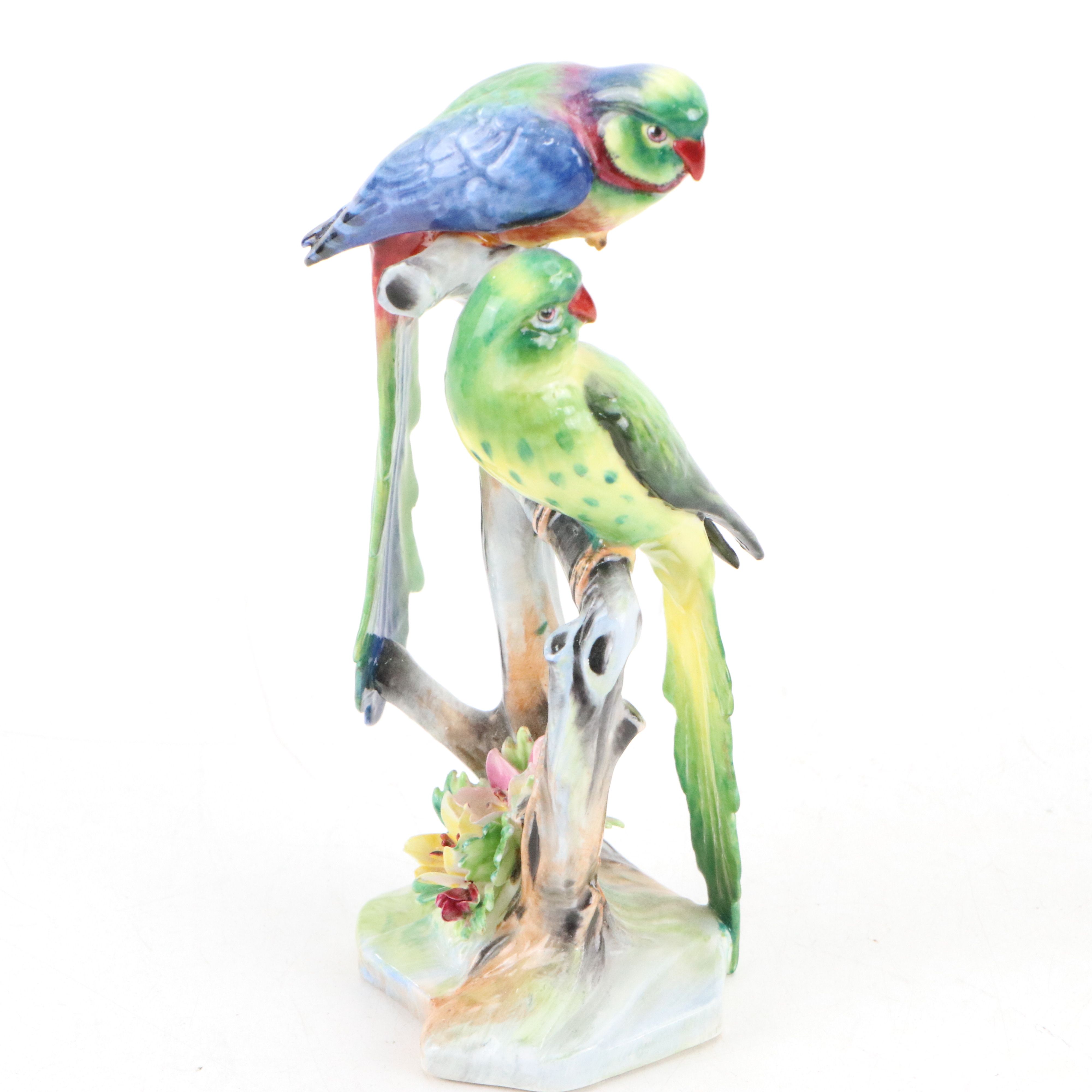 Adderley, Dahl Jensen and Boehm Glazed Ceramic and Bisque Porcelain Birds