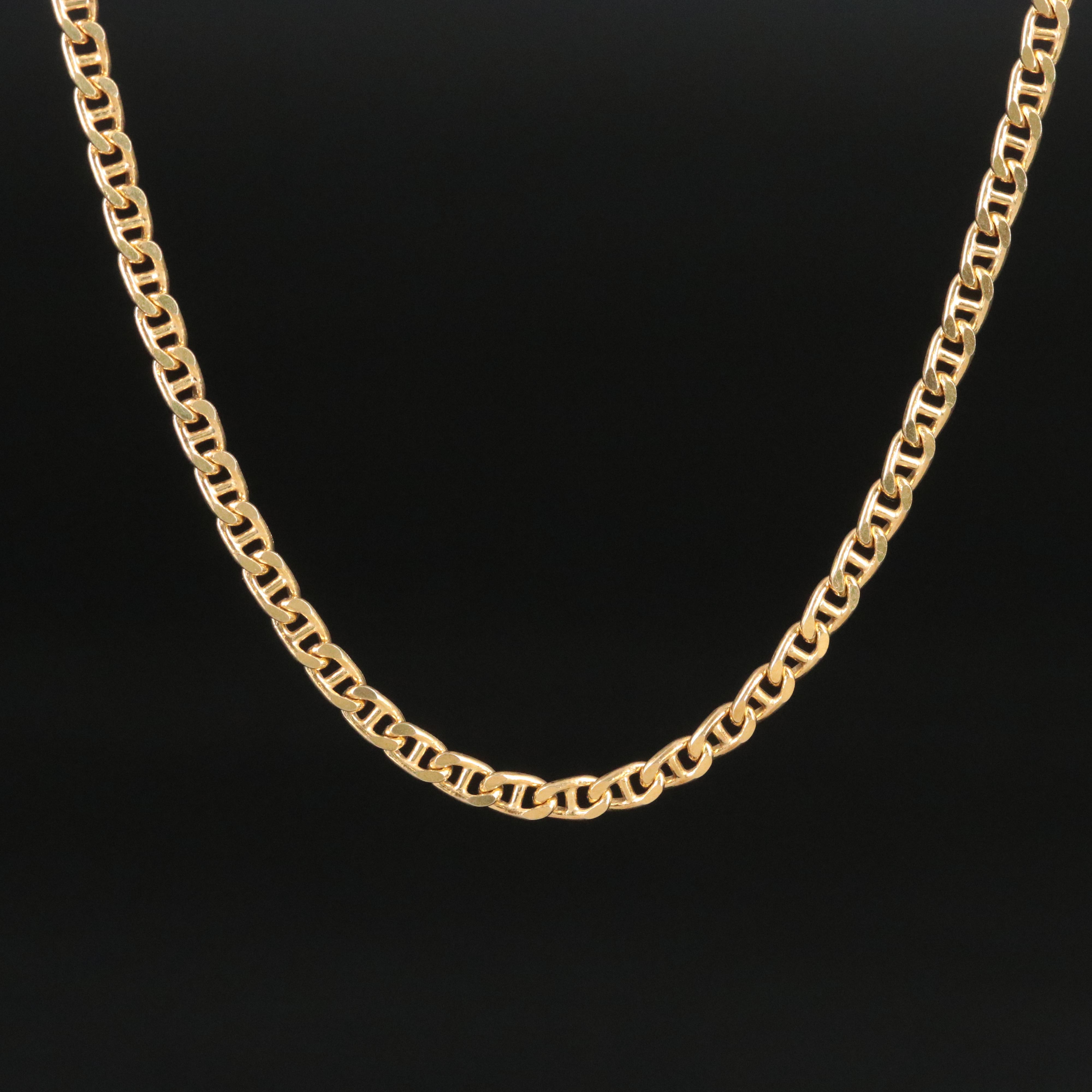 Italian 14K Mariner Chain Necklace