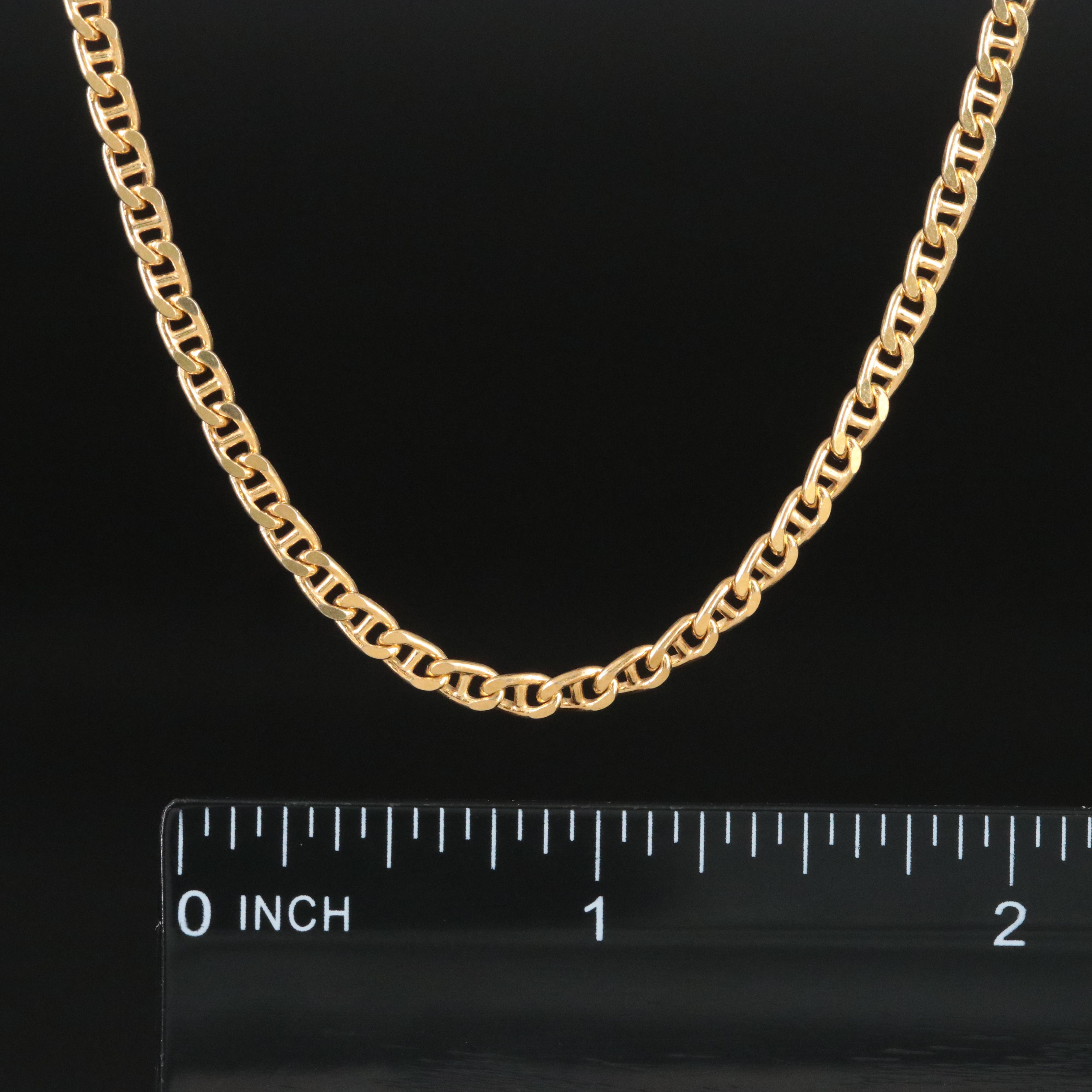 Italian 14K Mariner Chain Necklace