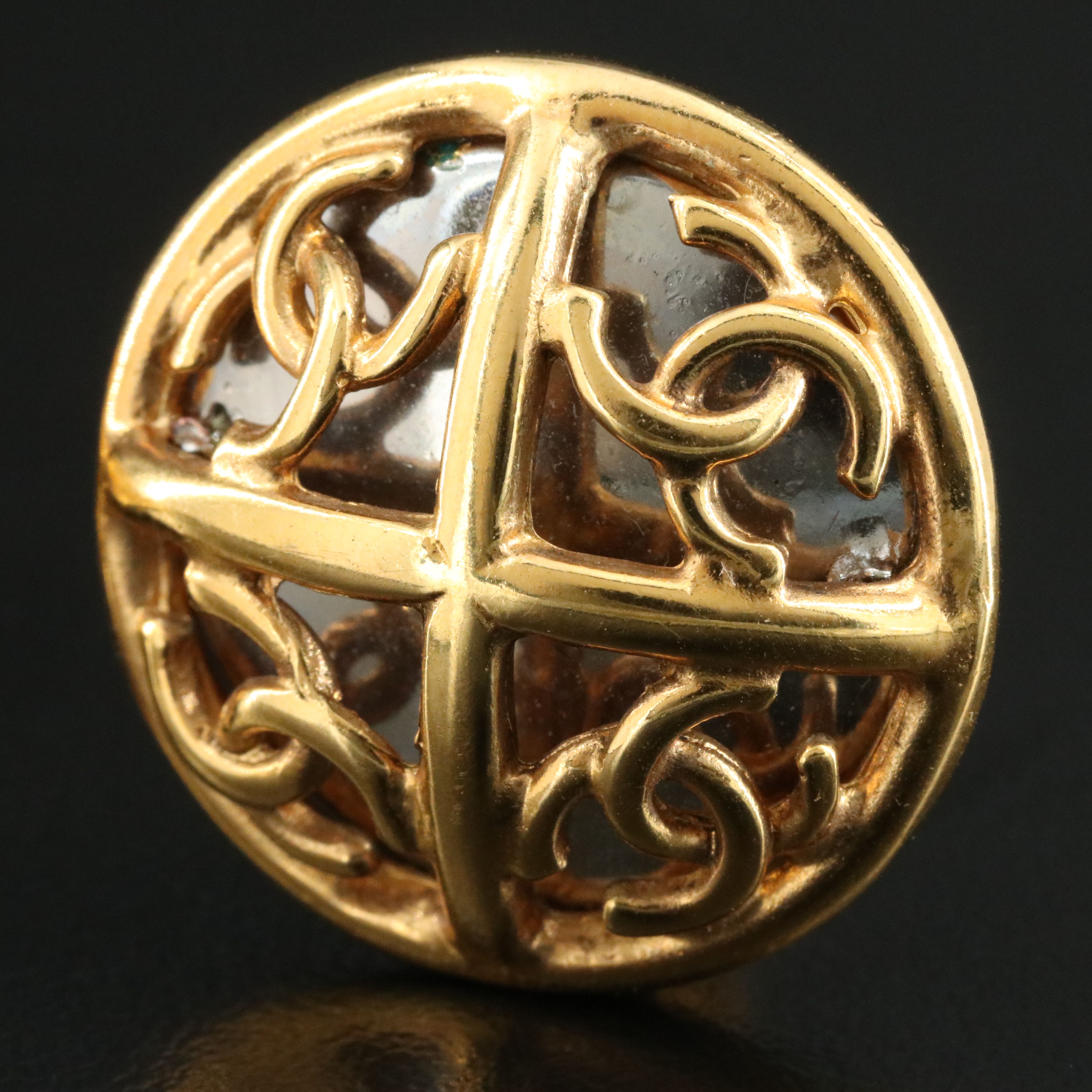 Chanel CC Clip Earrings