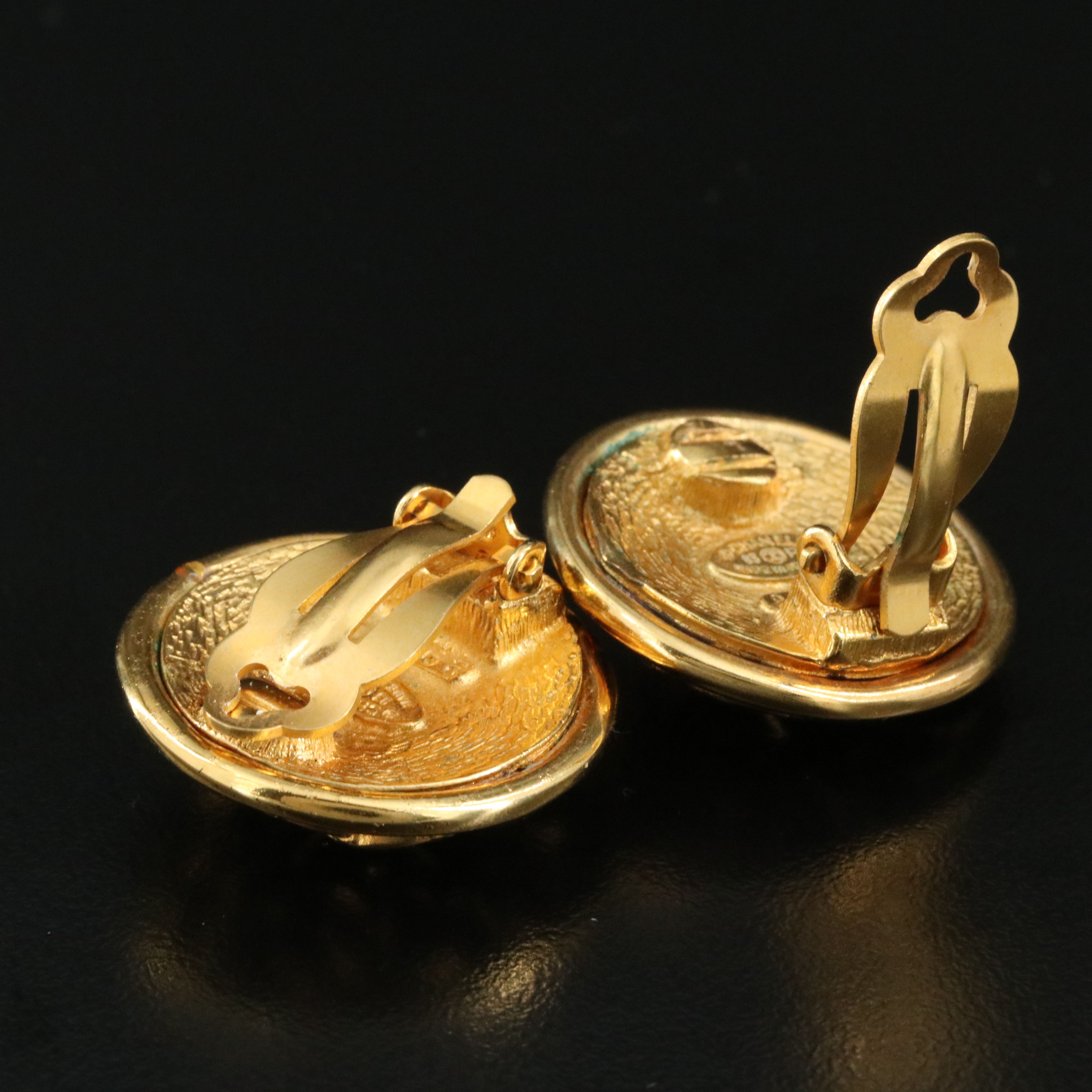 Chanel CC Clip Earrings