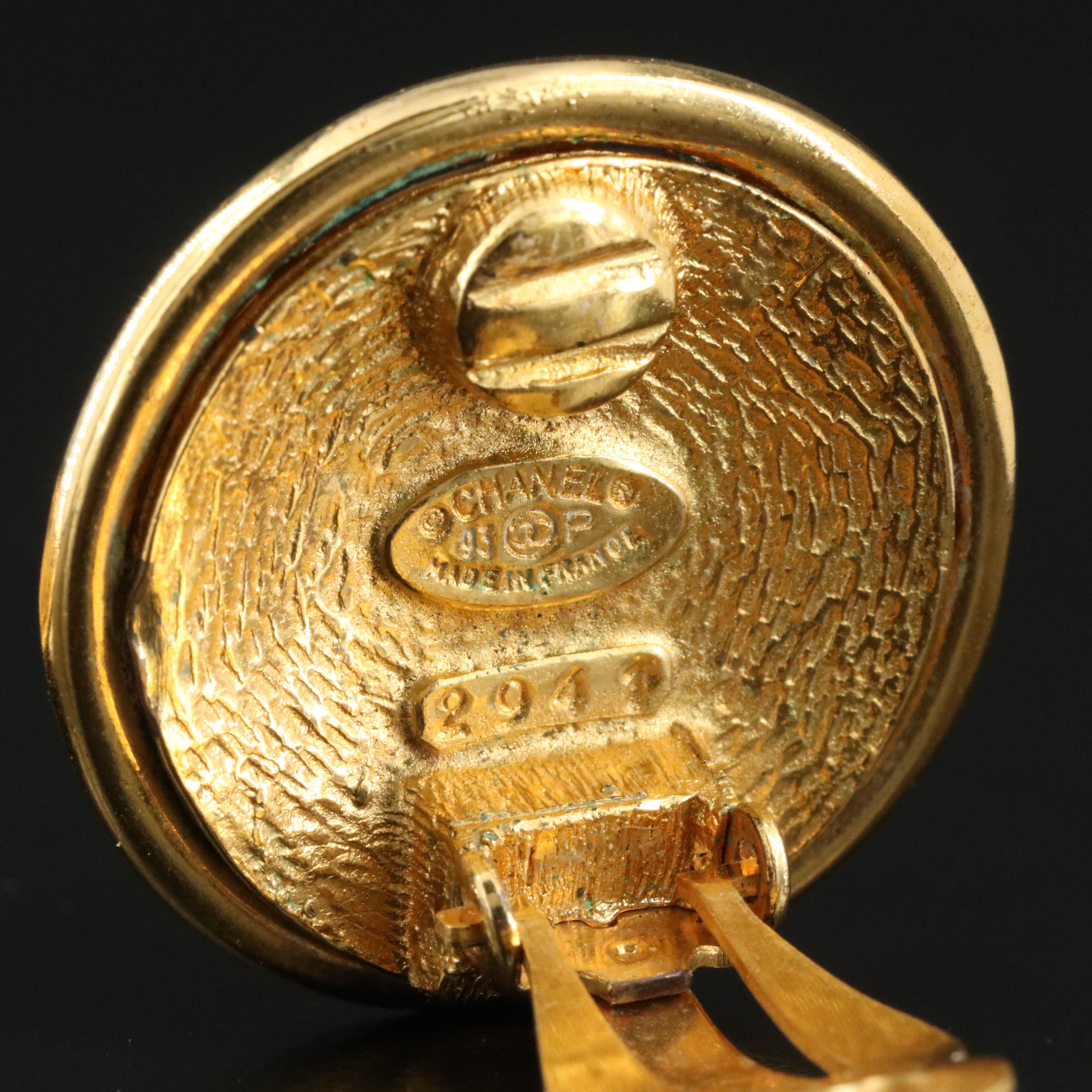 Chanel CC Clip Earrings