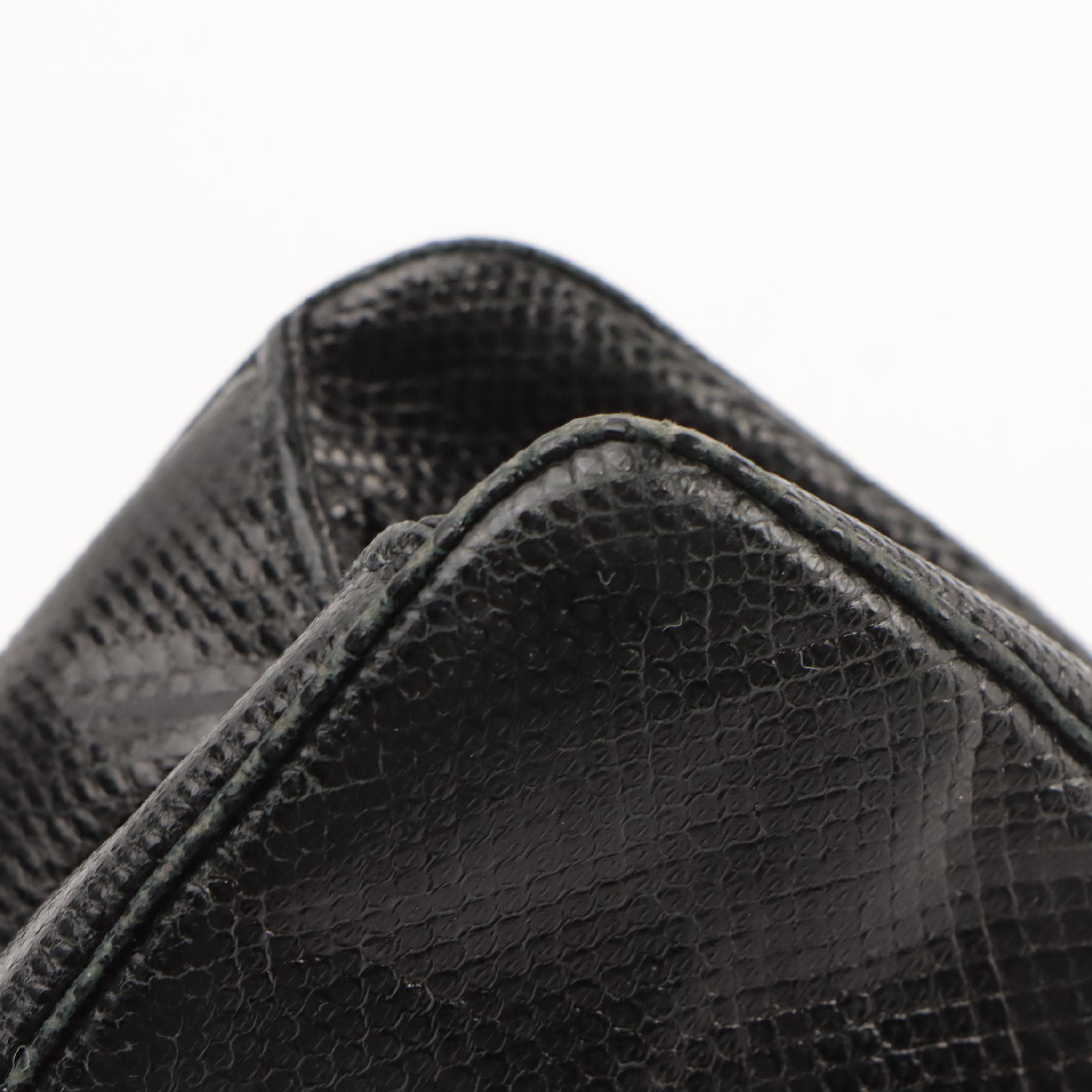 Judith Leiber Art Deco Gemstone Frame Lizard Skin Evening Bag with Accessories