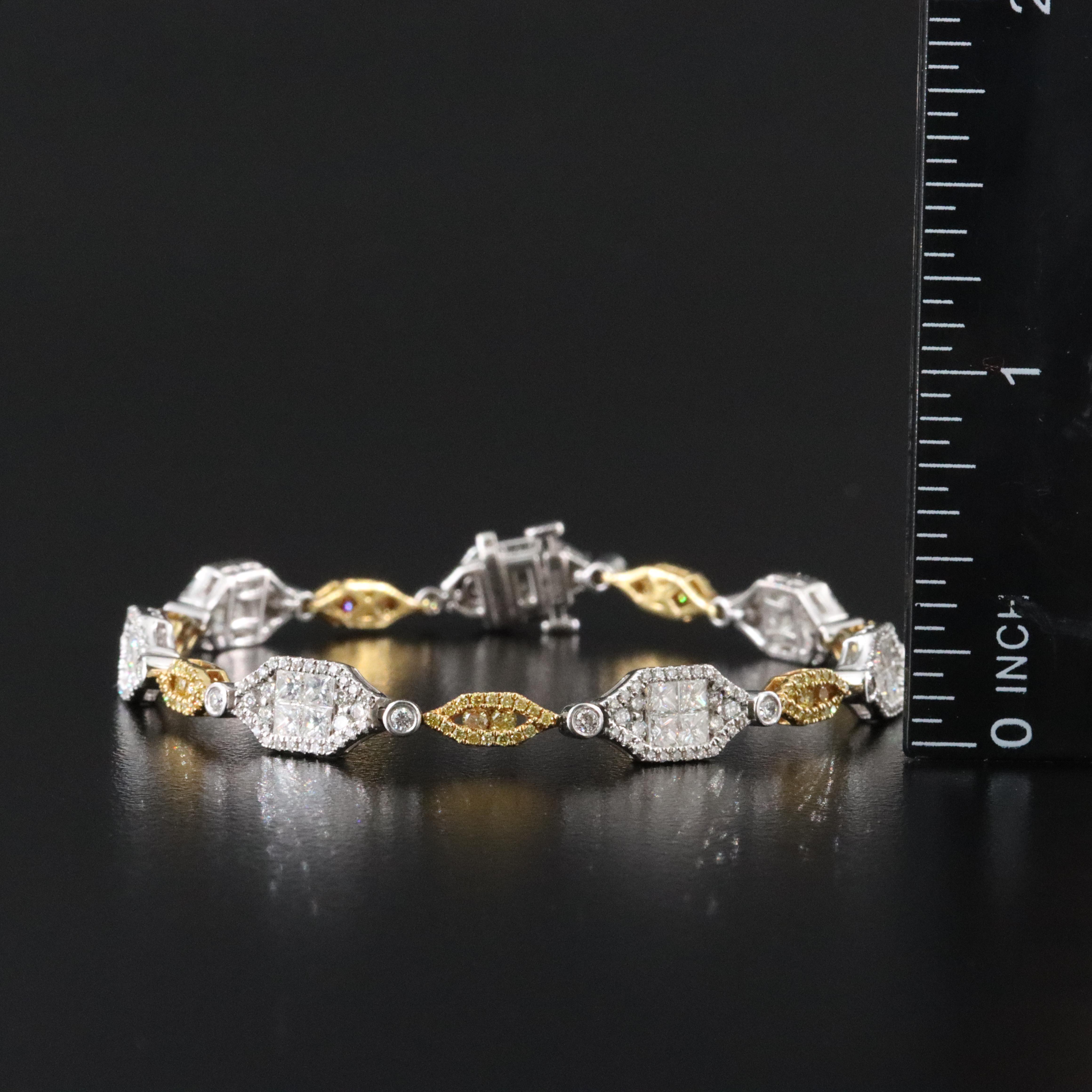 Gregg Ruth 18K 4.10 CTW Diamond Two-Tone Bracelet