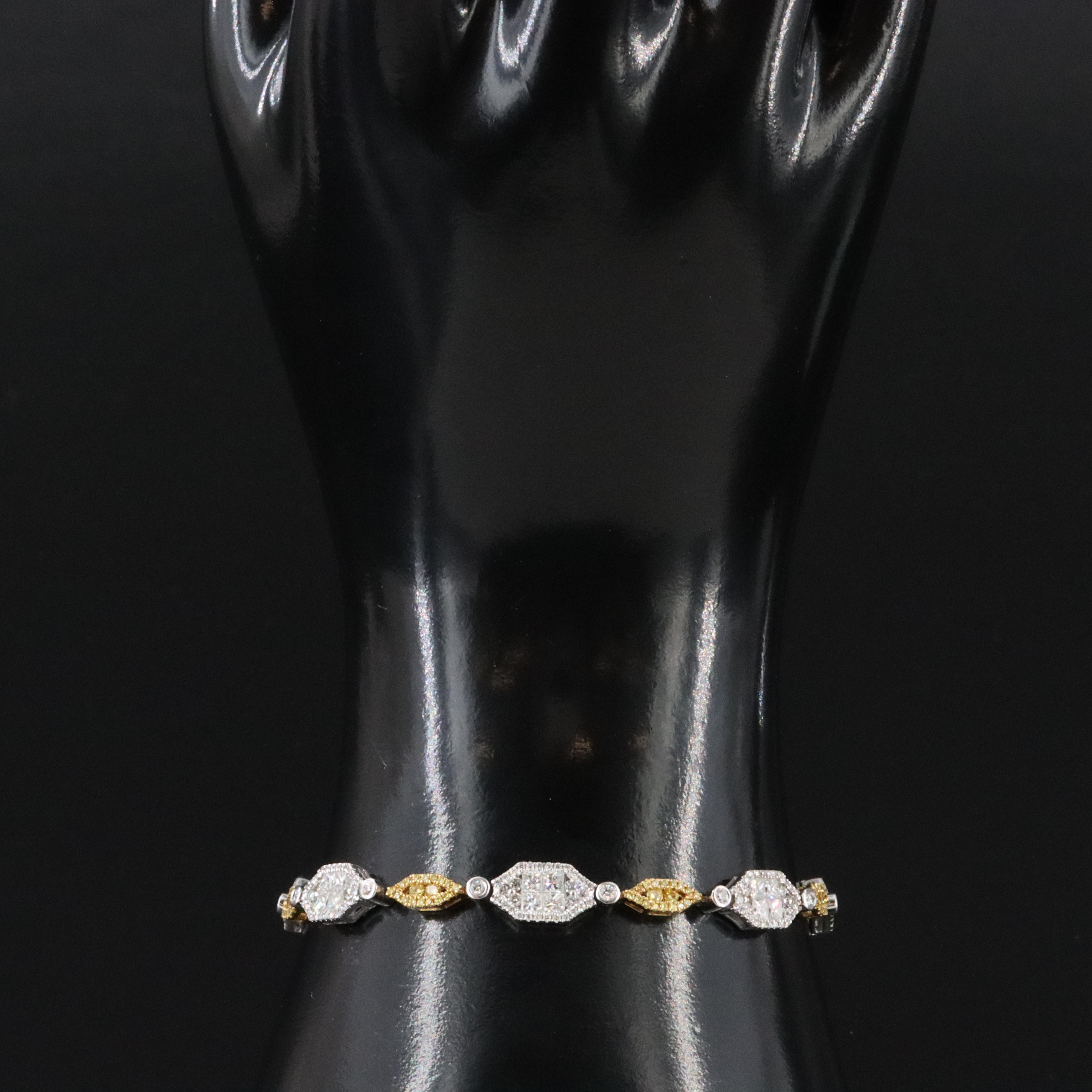 Gregg Ruth 18K 4.10 CTW Diamond Two-Tone Bracelet