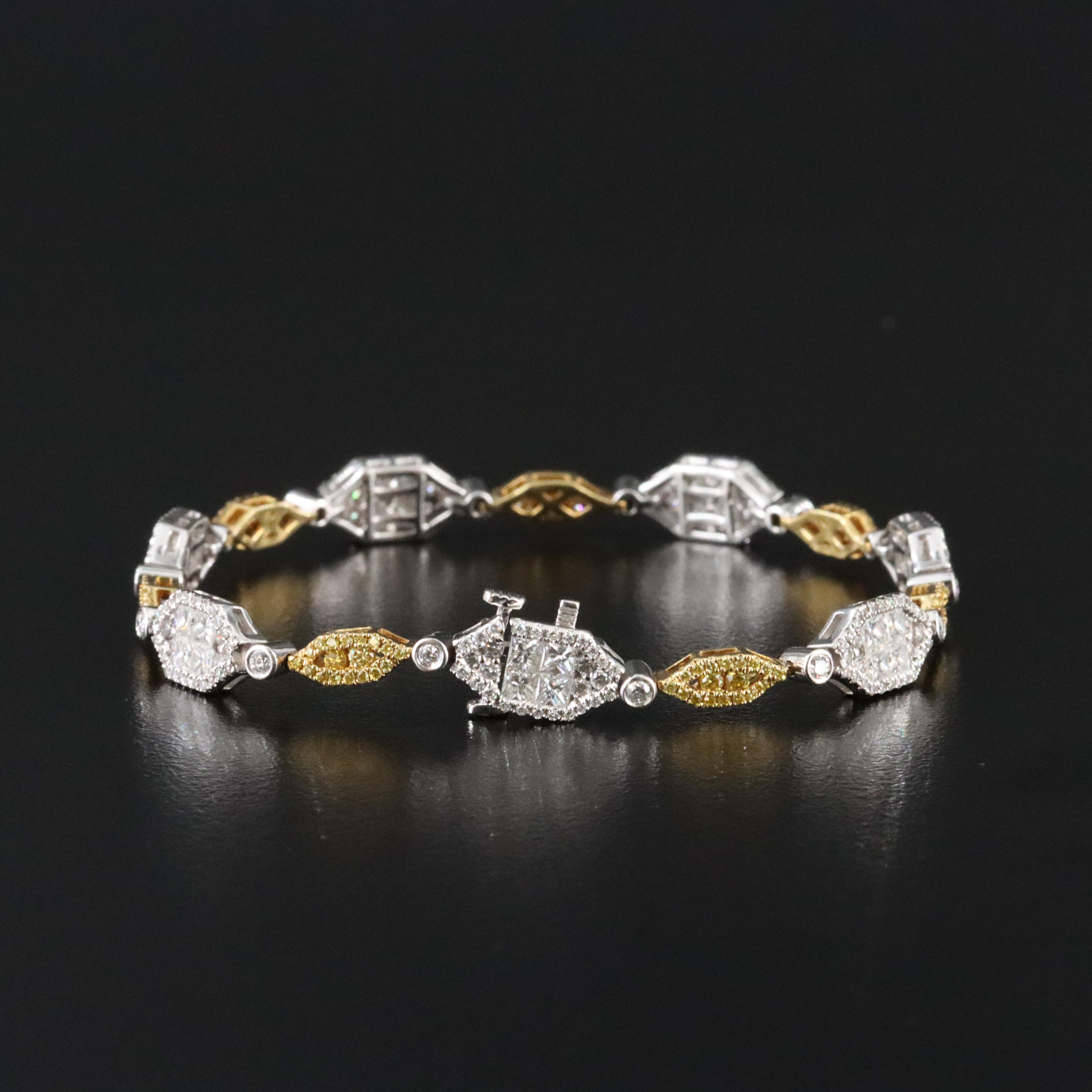 Gregg Ruth 18K 4.10 CTW Diamond Two-Tone Bracelet