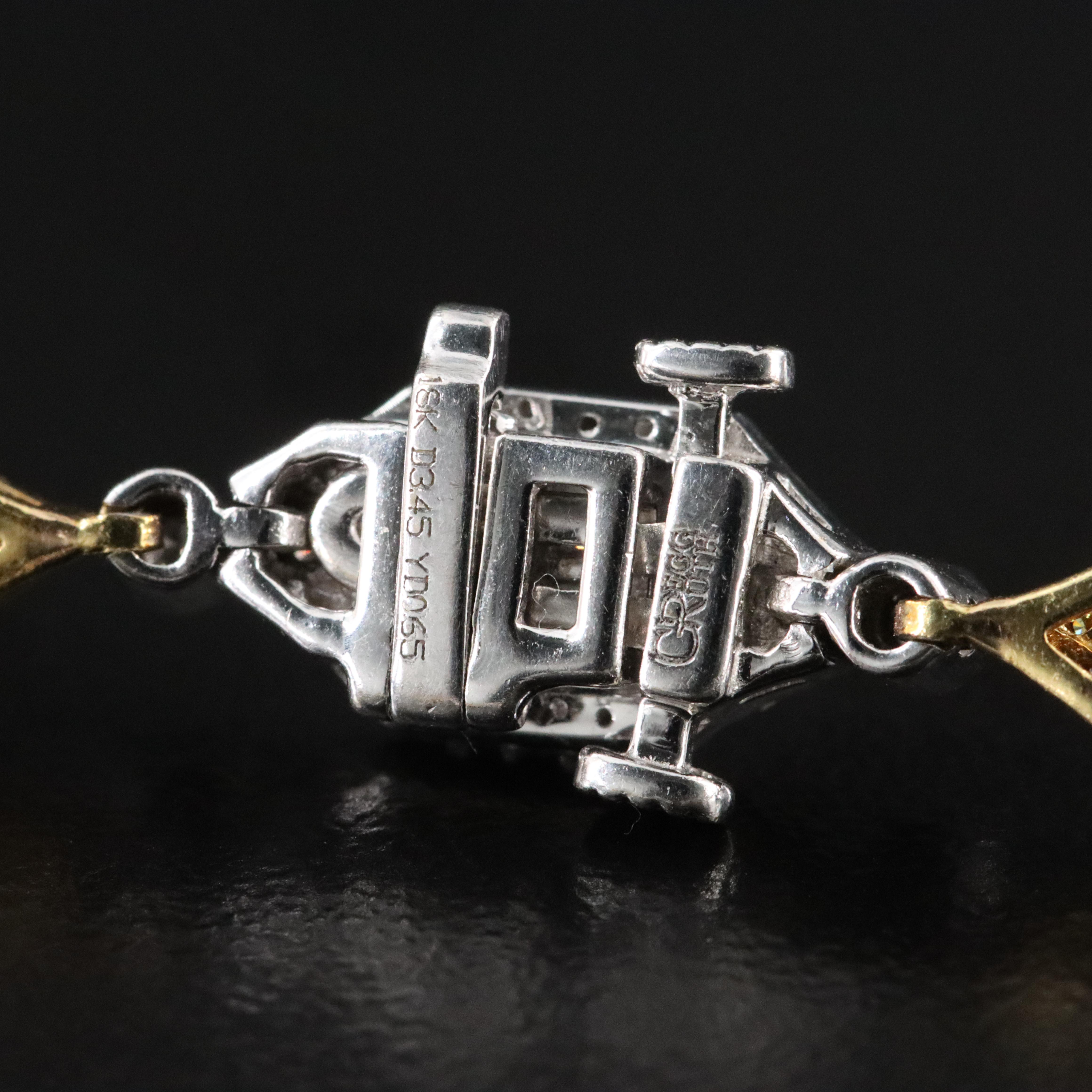 Gregg Ruth 18K 4.10 CTW Diamond Two-Tone Bracelet