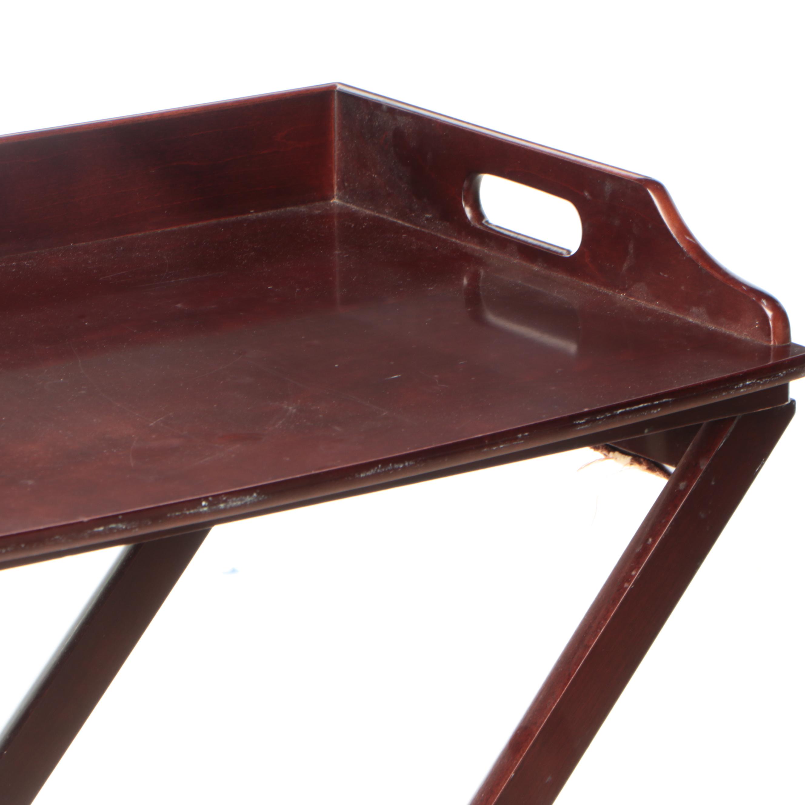 The Bombay Company Mahogany Finish Butler's Tray Table