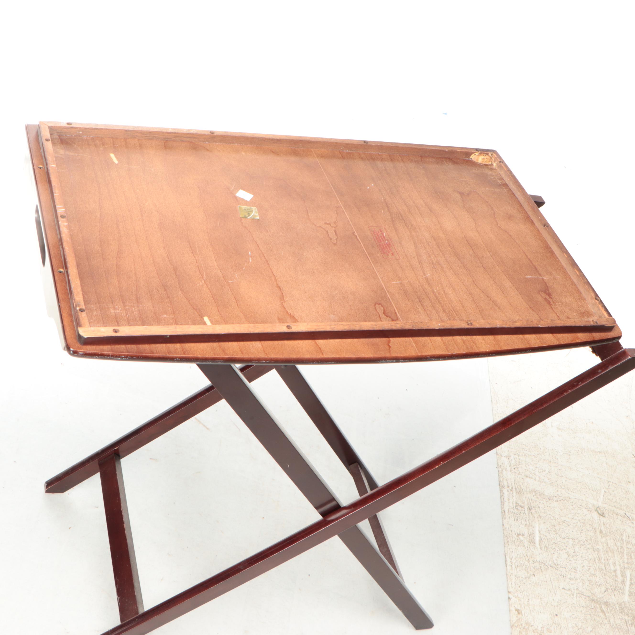 The Bombay Company Mahogany Finish Butler's Tray Table
