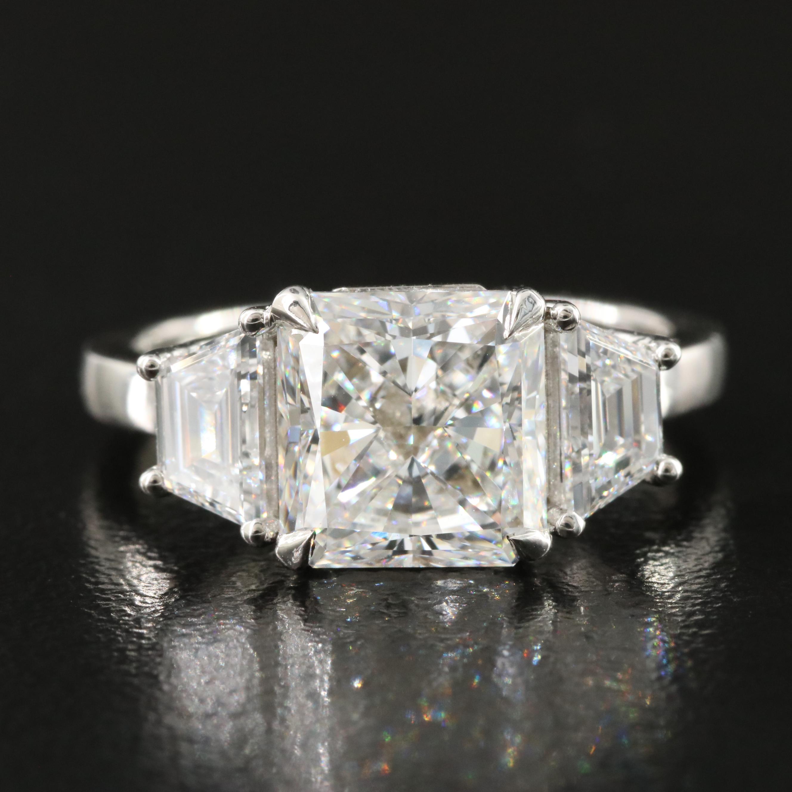 14K 4.16 CTW Lab Grown Diamond Ring with IGI Report