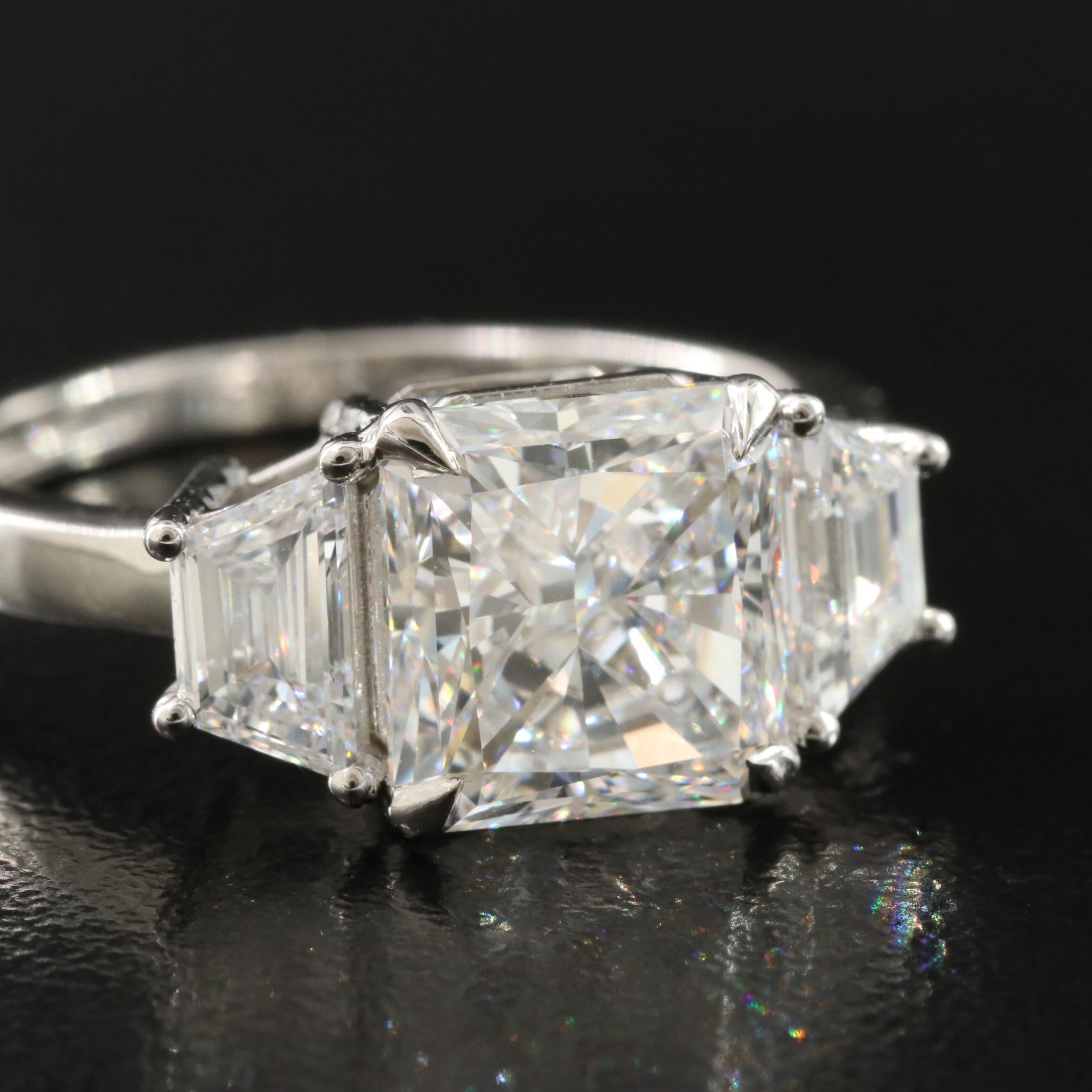 14K 4.16 CTW Lab Grown Diamond Ring with IGI Report