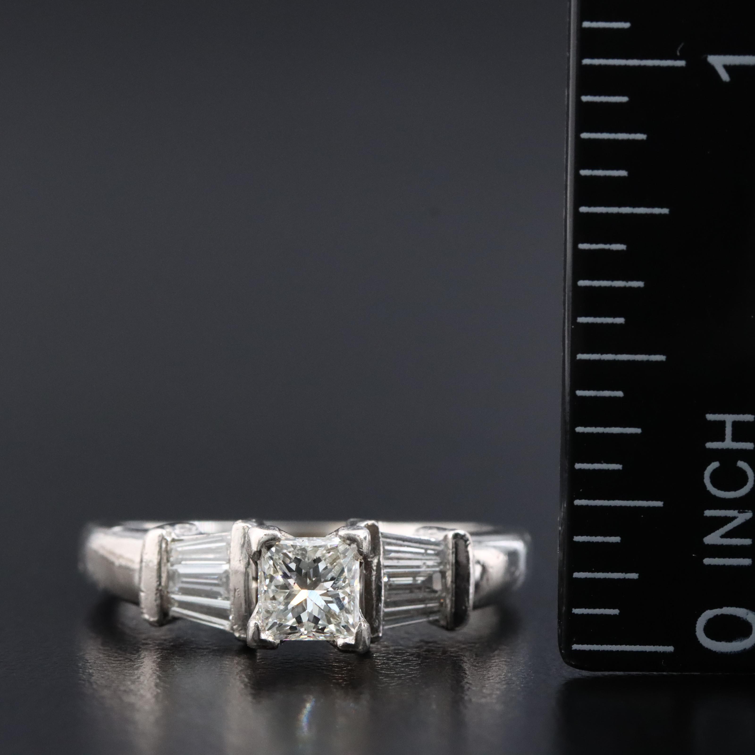 Platinum 0.81 CTW Diamond Ring