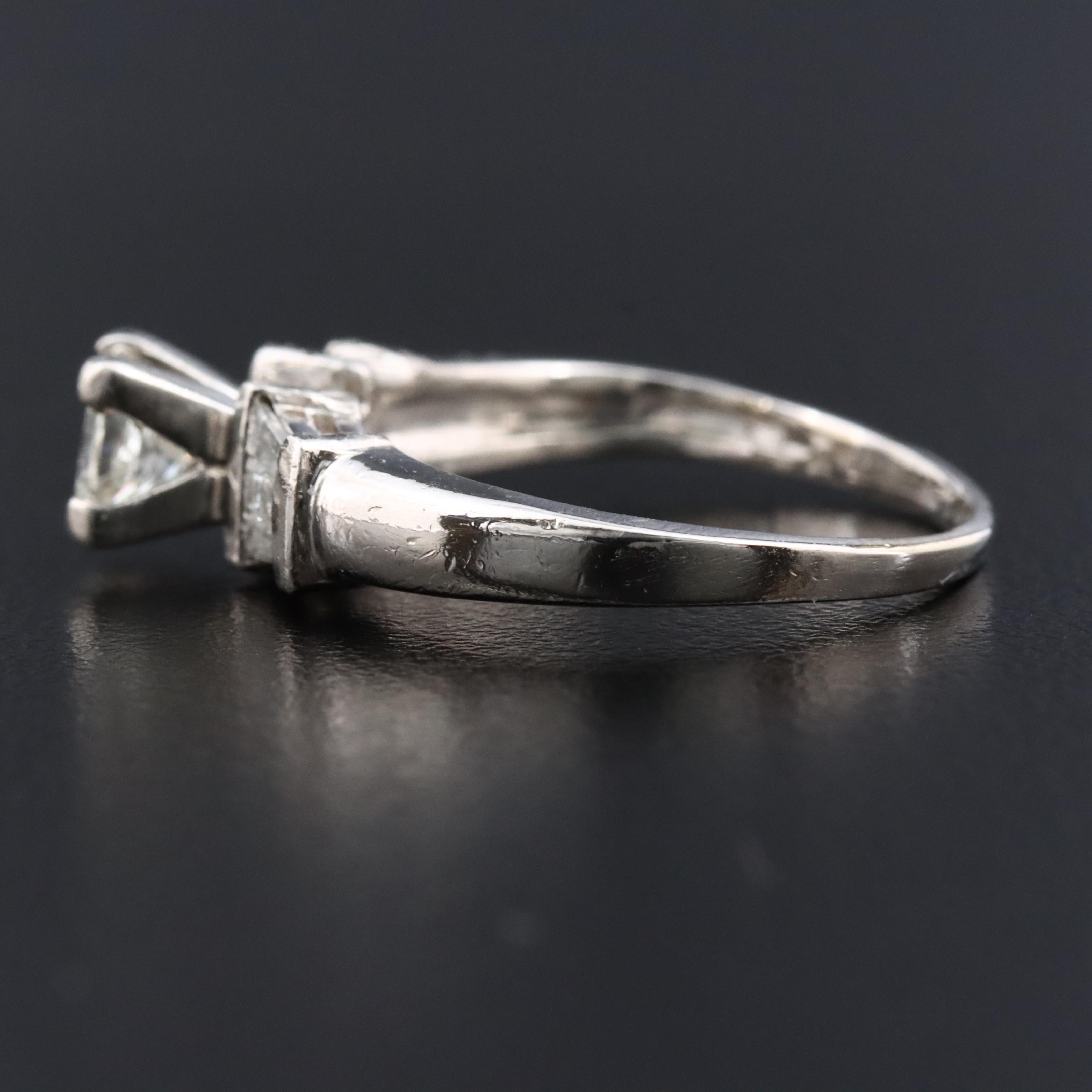 Platinum 0.81 CTW Diamond Ring