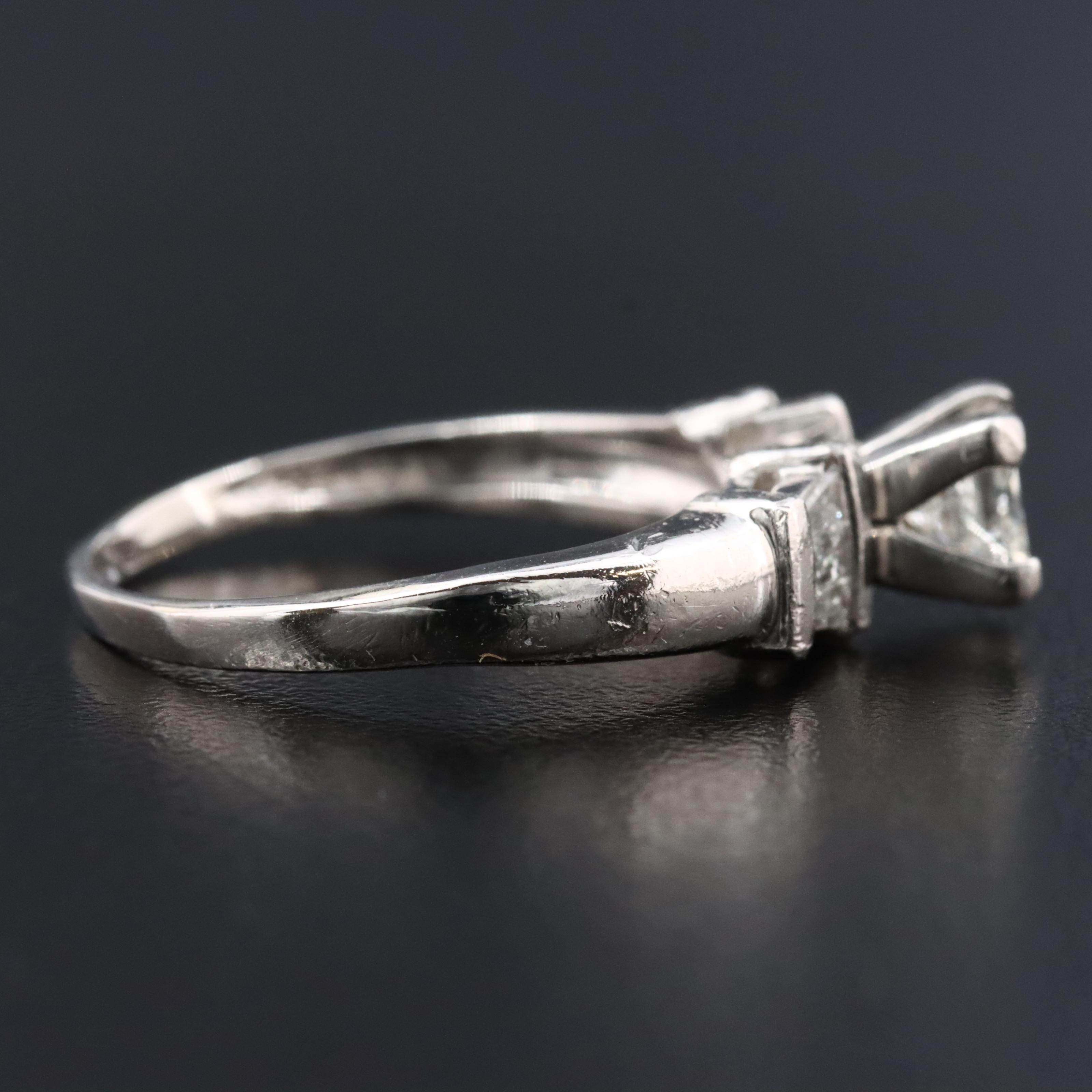 Platinum 0.81 CTW Diamond Ring