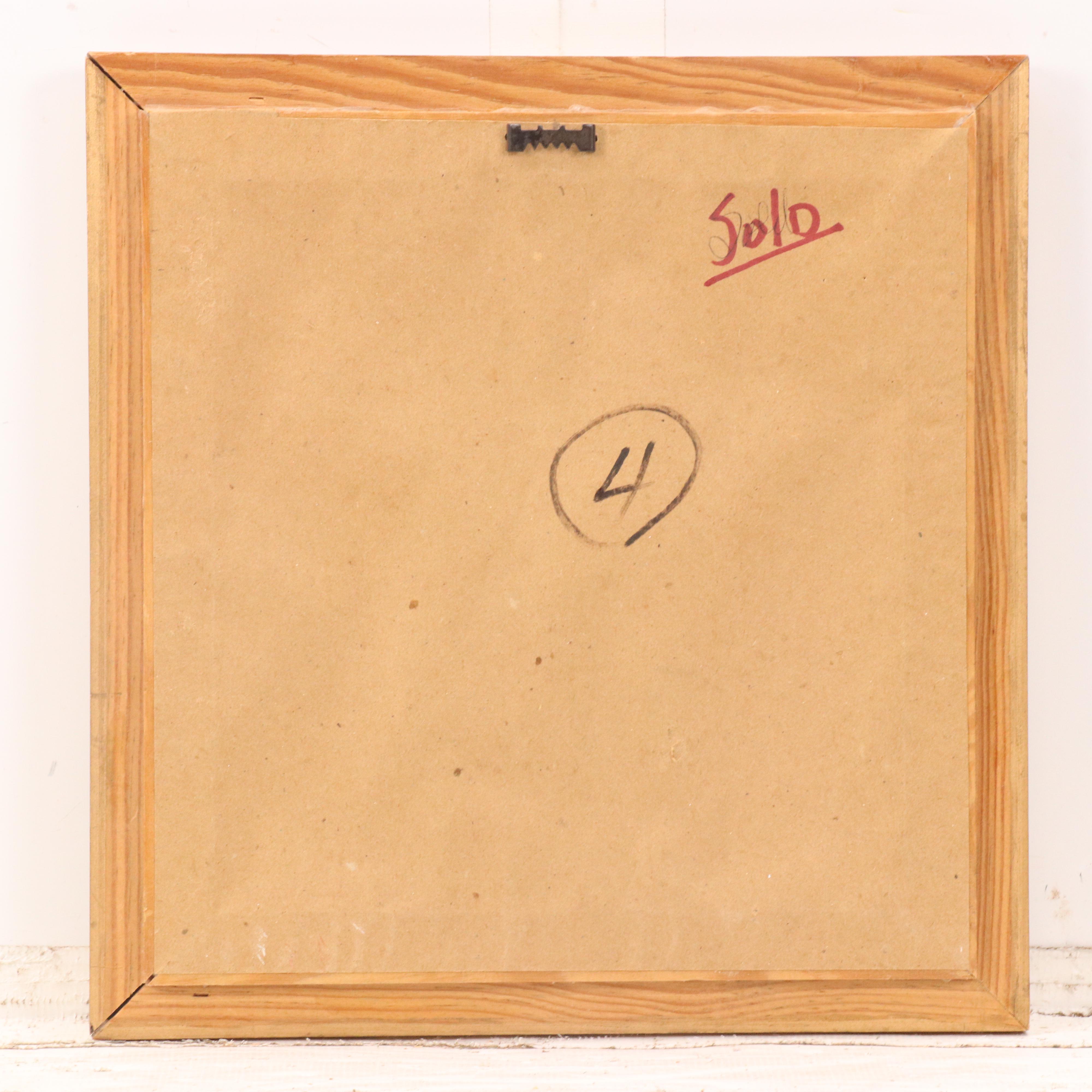 David Leonardo Mixed Media Stylized Portrait, 1991