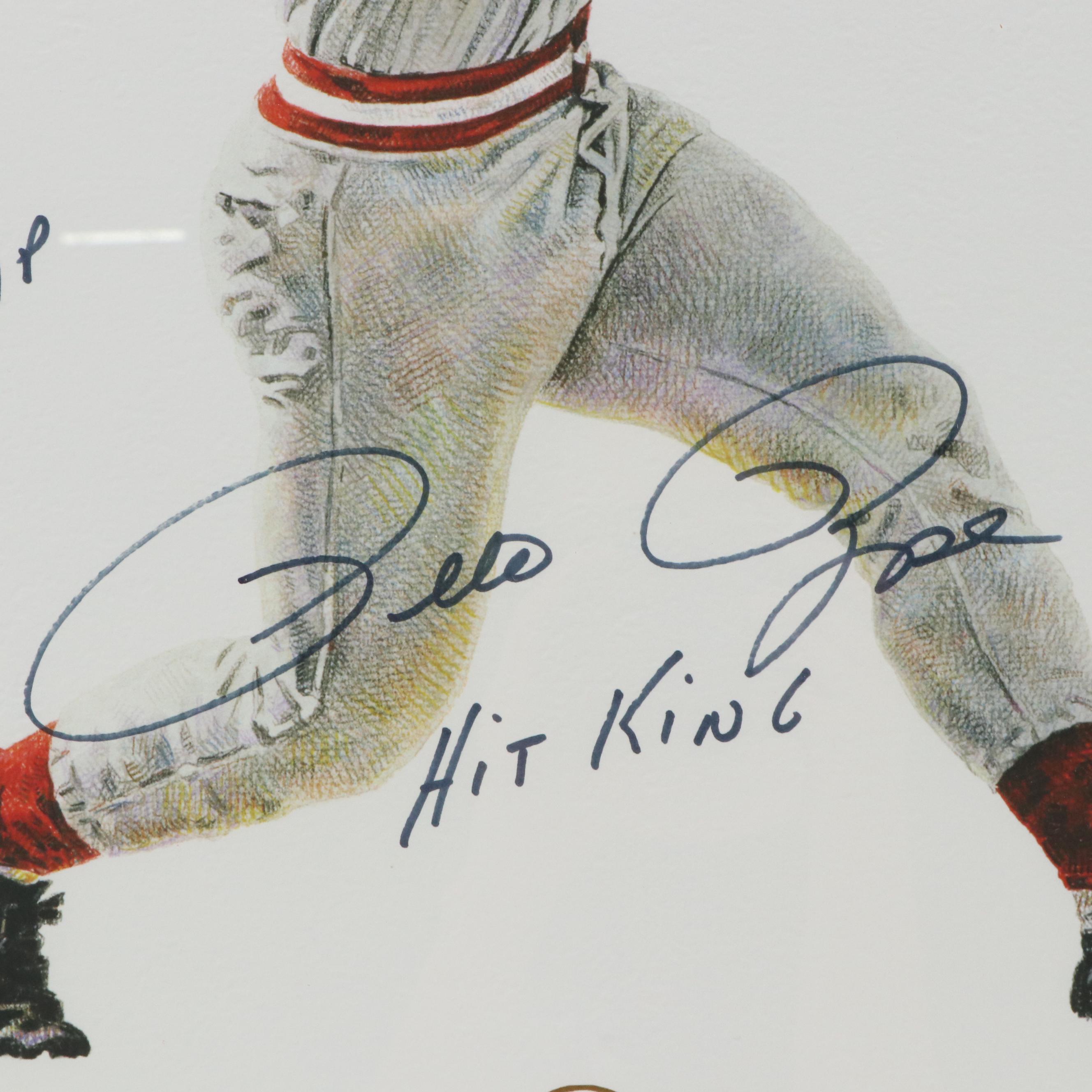 Pete Rose and Michael Mellett Signed Limited Edition Cincinnati Reds Print