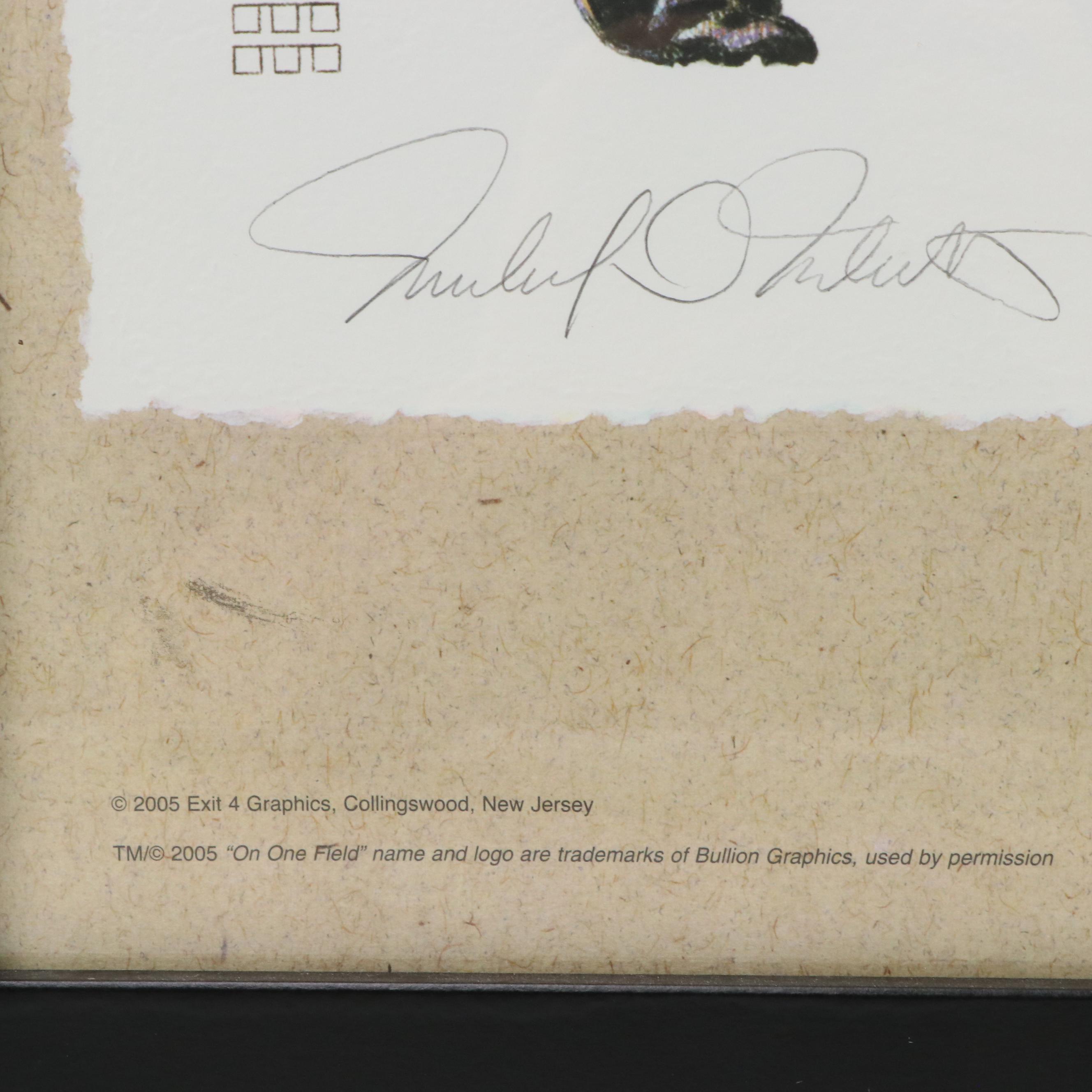 Pete Rose and Michael Mellett Signed Limited Edition Cincinnati Reds Print