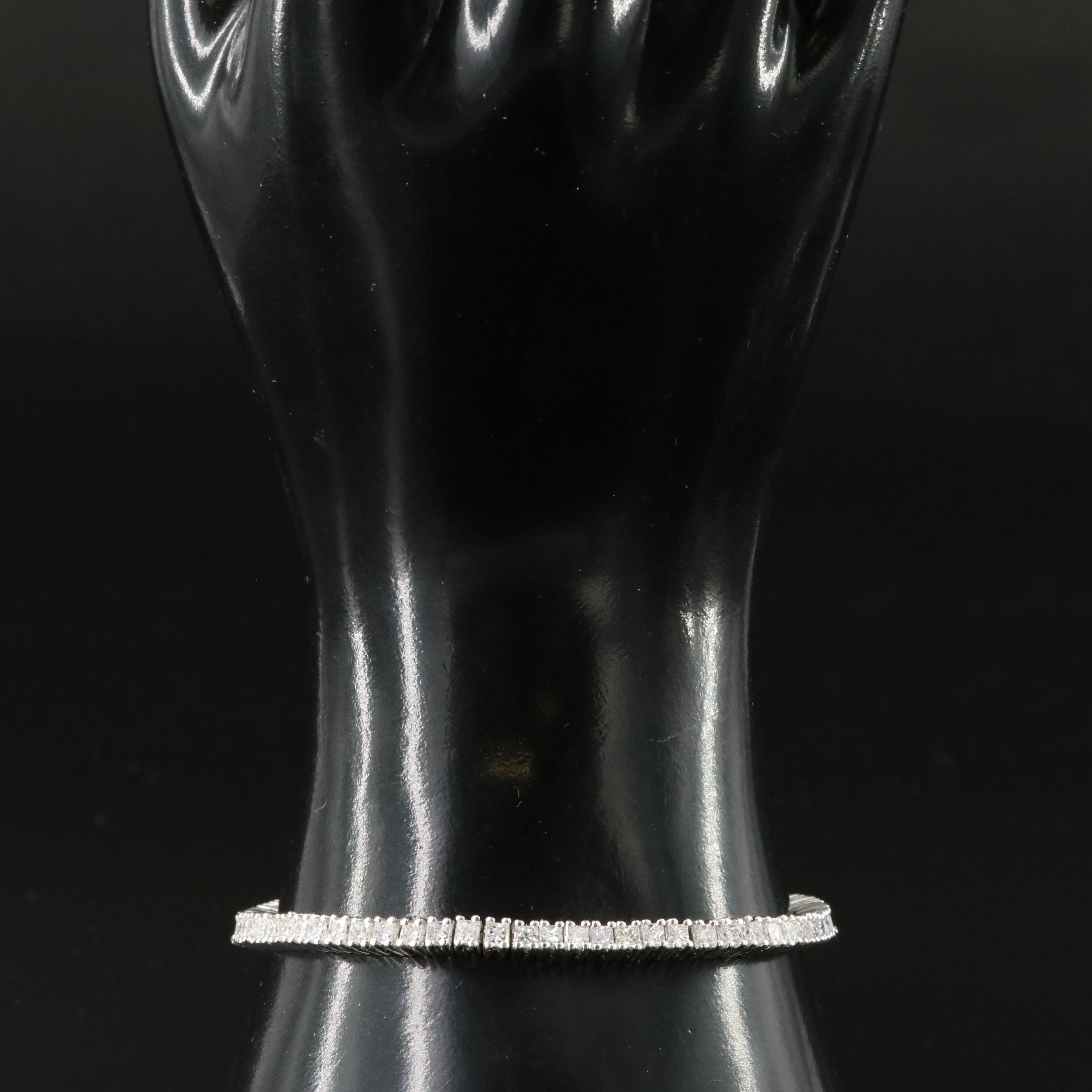 14K 5.08 CTW Diamond Line Bracelet