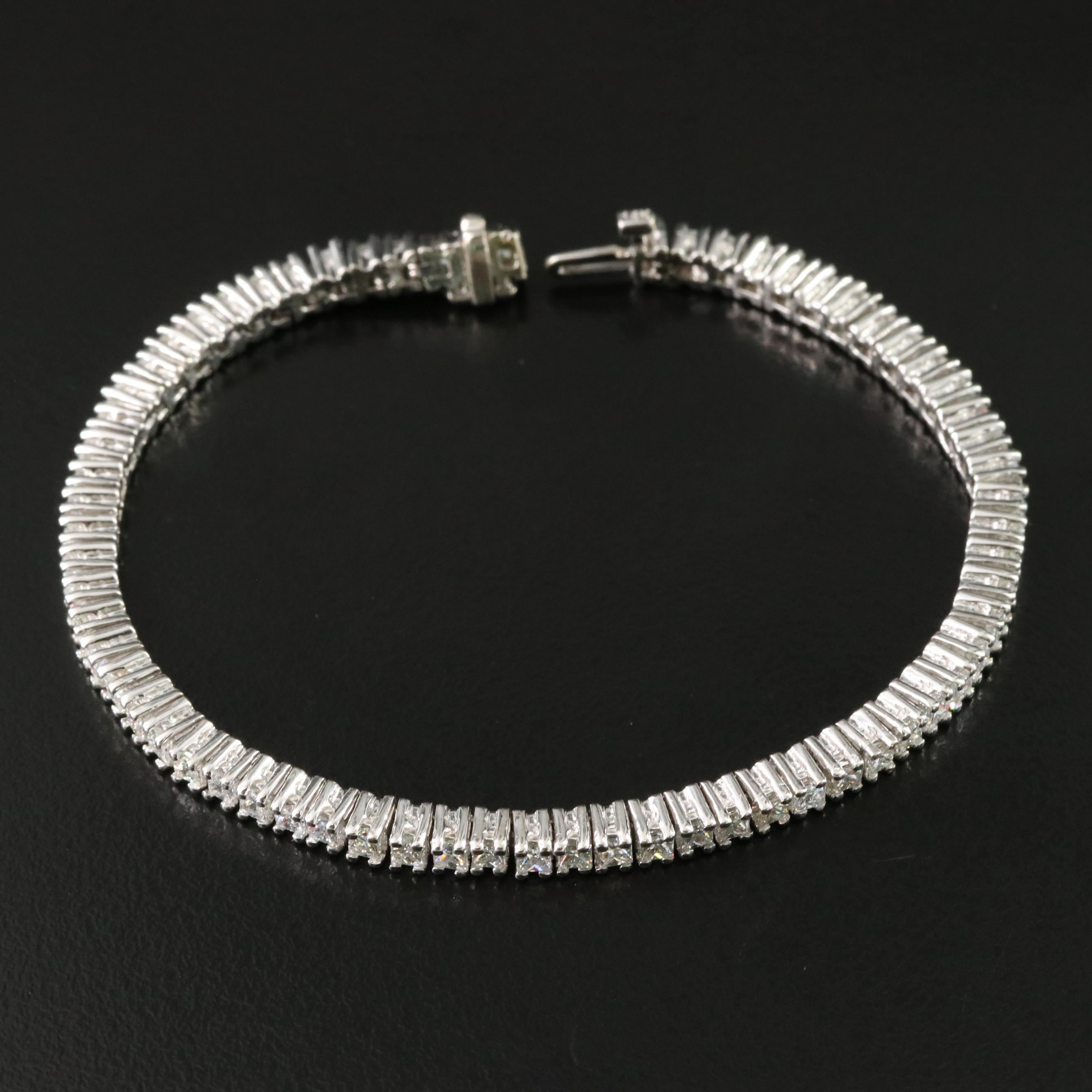 14K 5.08 CTW Diamond Line Bracelet