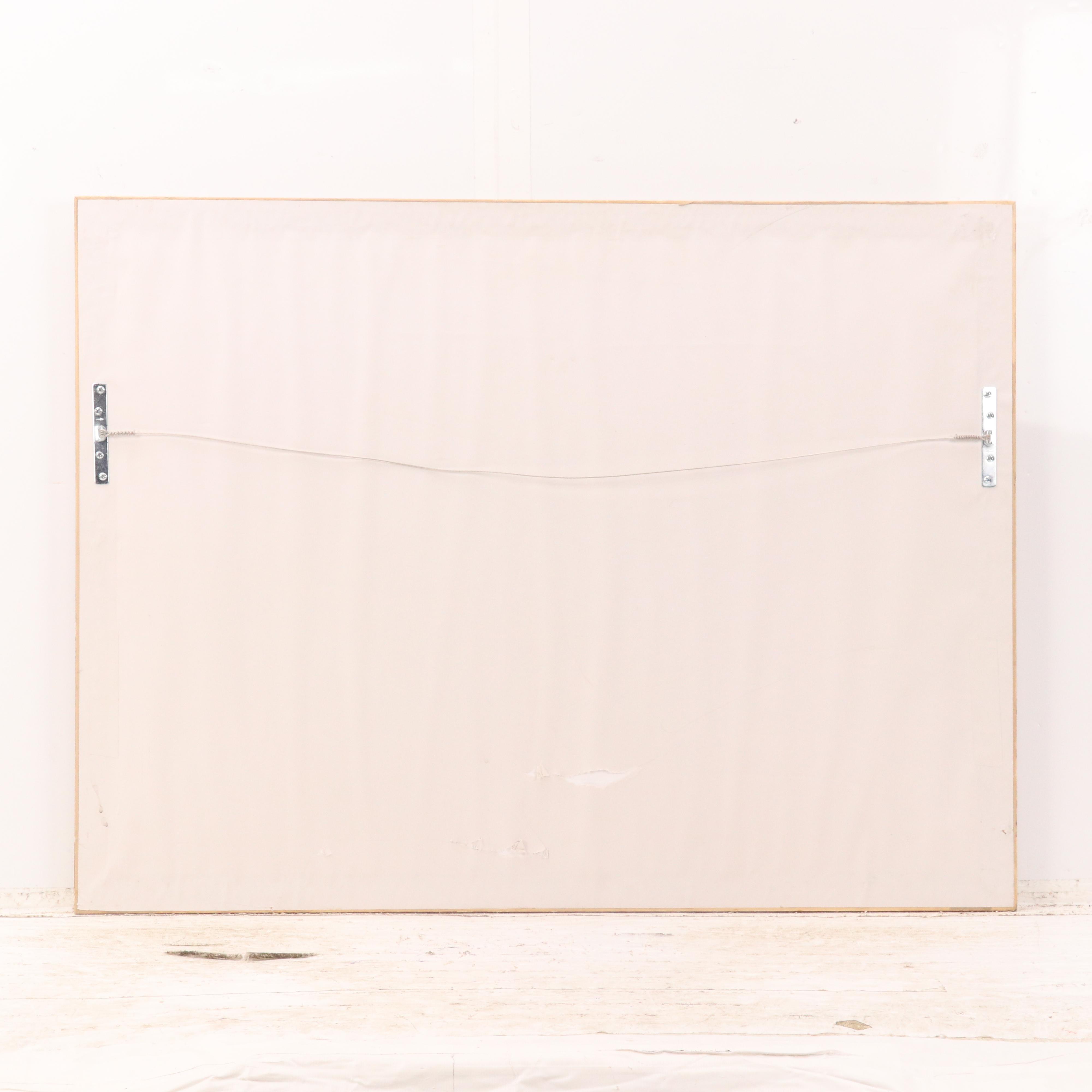 Modern Still Life Mixed Media Painting, Late 20th Century