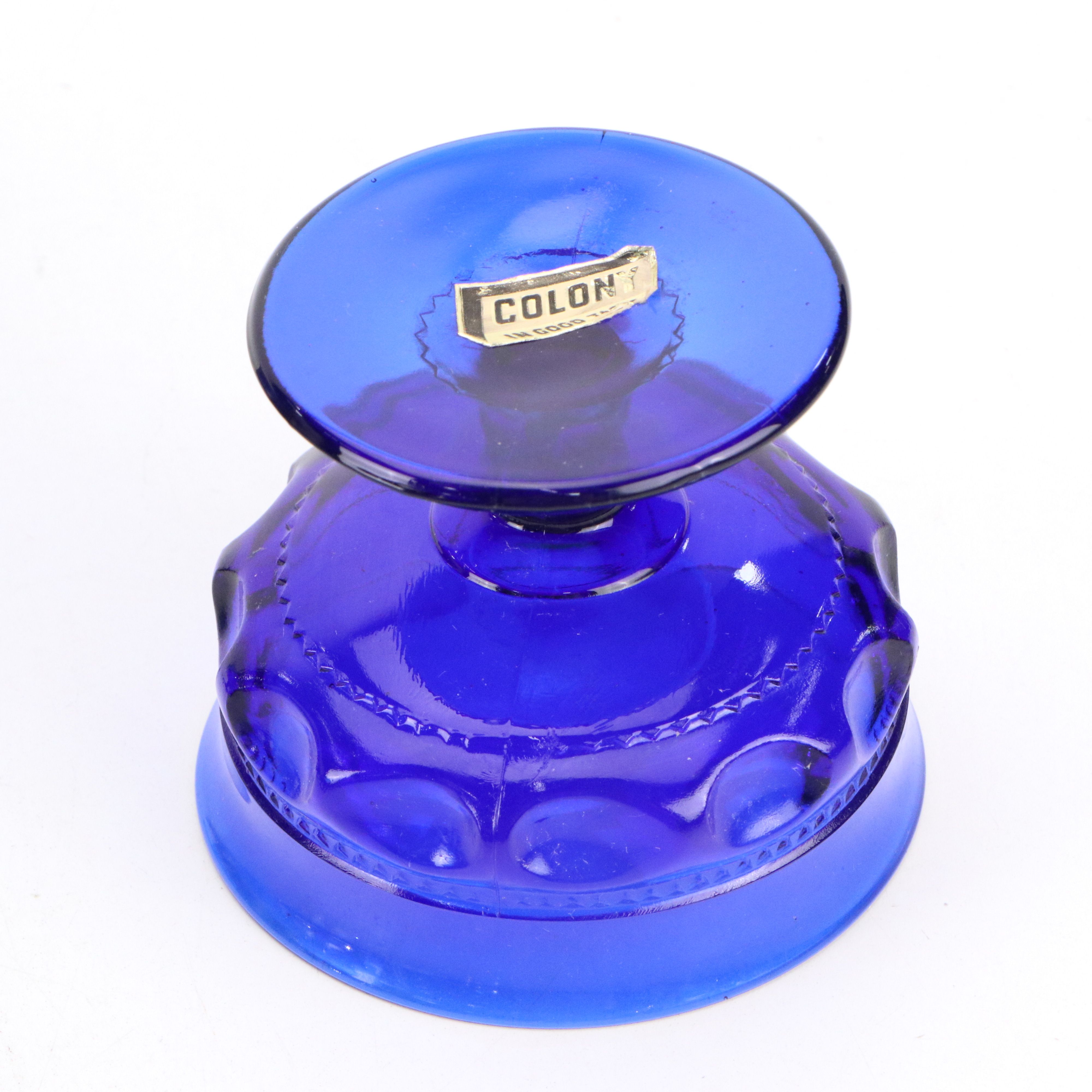 Colony "Color Crown Cobalt" Plates and Sherbets with Royal Cauldon Plates