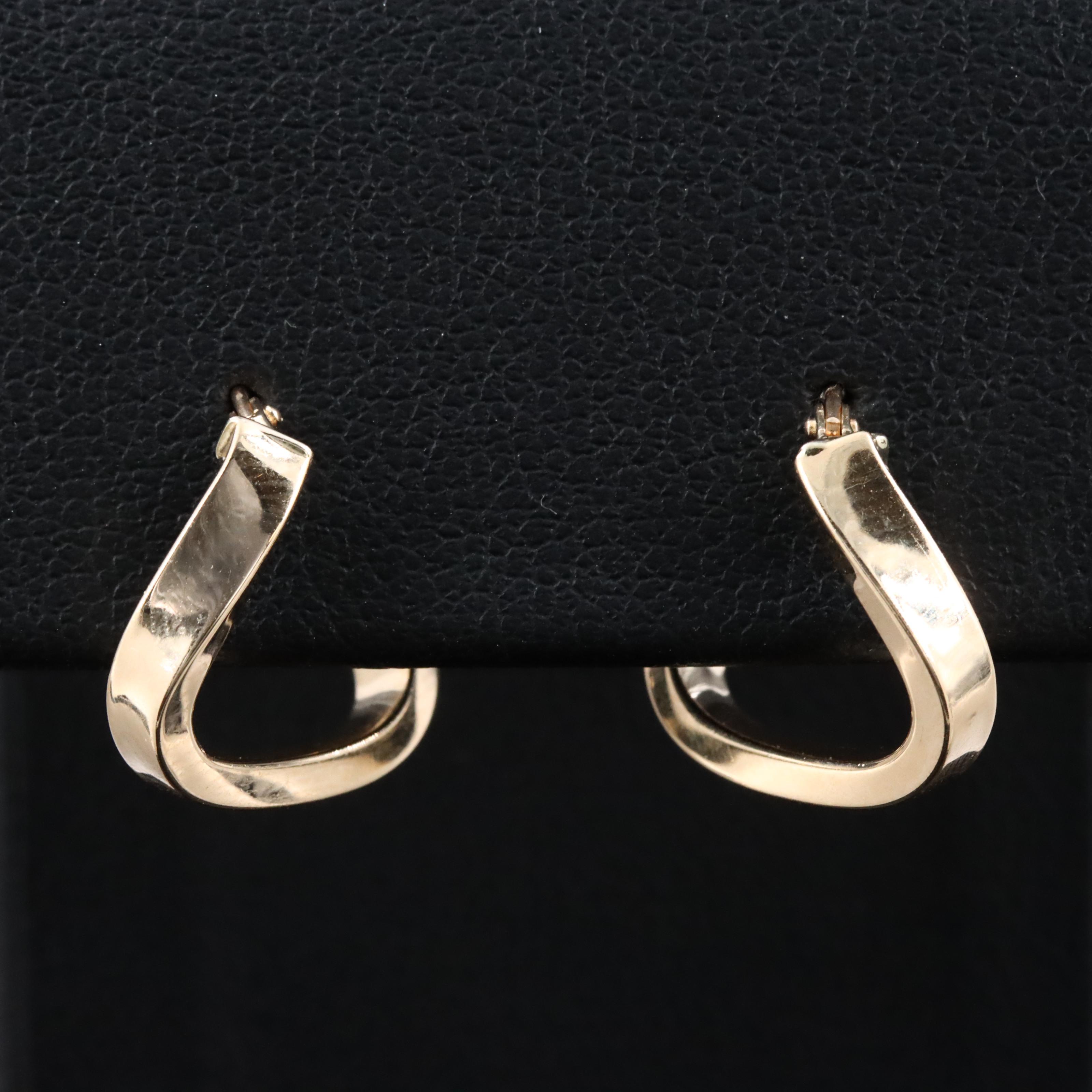 Italian 14K Twist Hoops