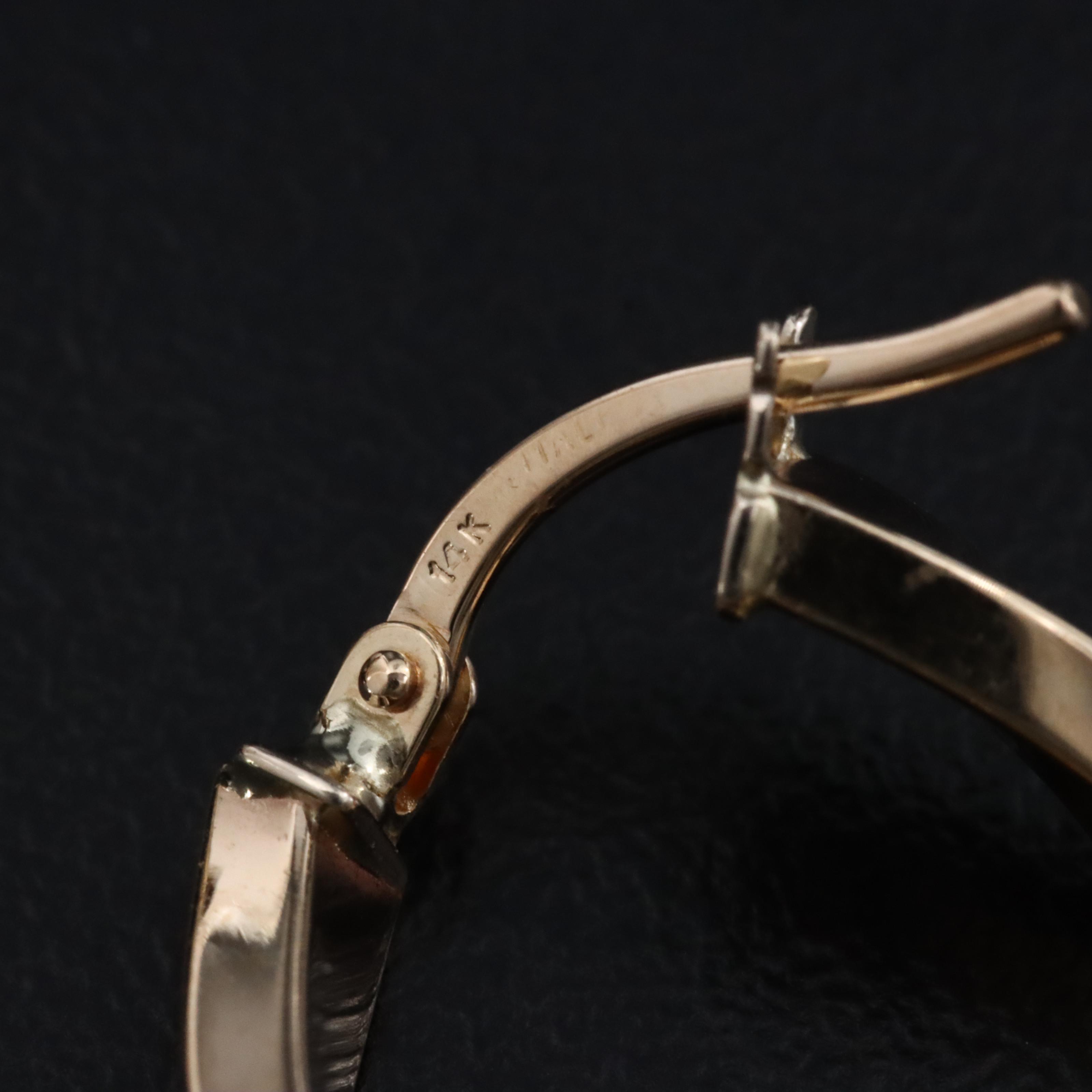 Italian 14K Twist Hoops