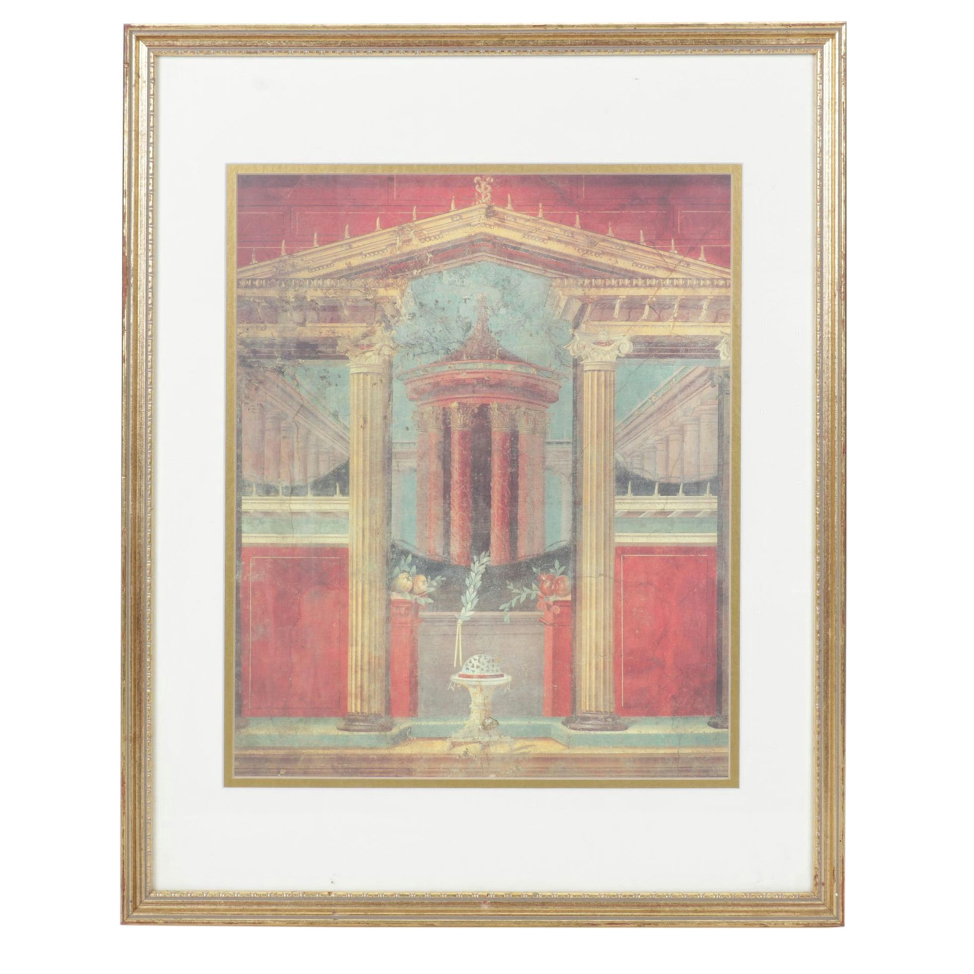 Metro Museum of Art "View Into An Interior Courtyard" Offset Lithograph, 1993