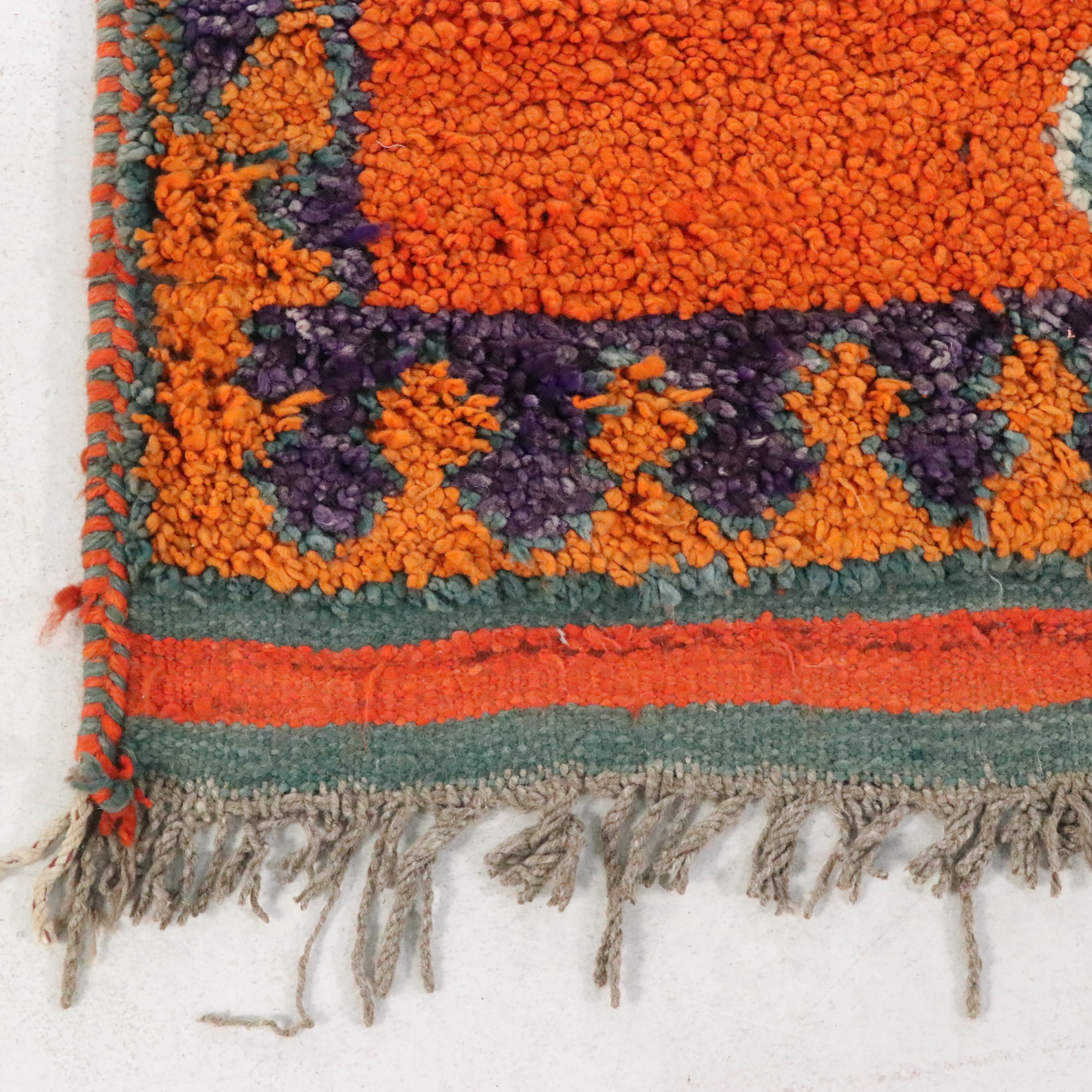 3'4 x 11'3 Hand-Knotted Moroccan Berber Long Rug