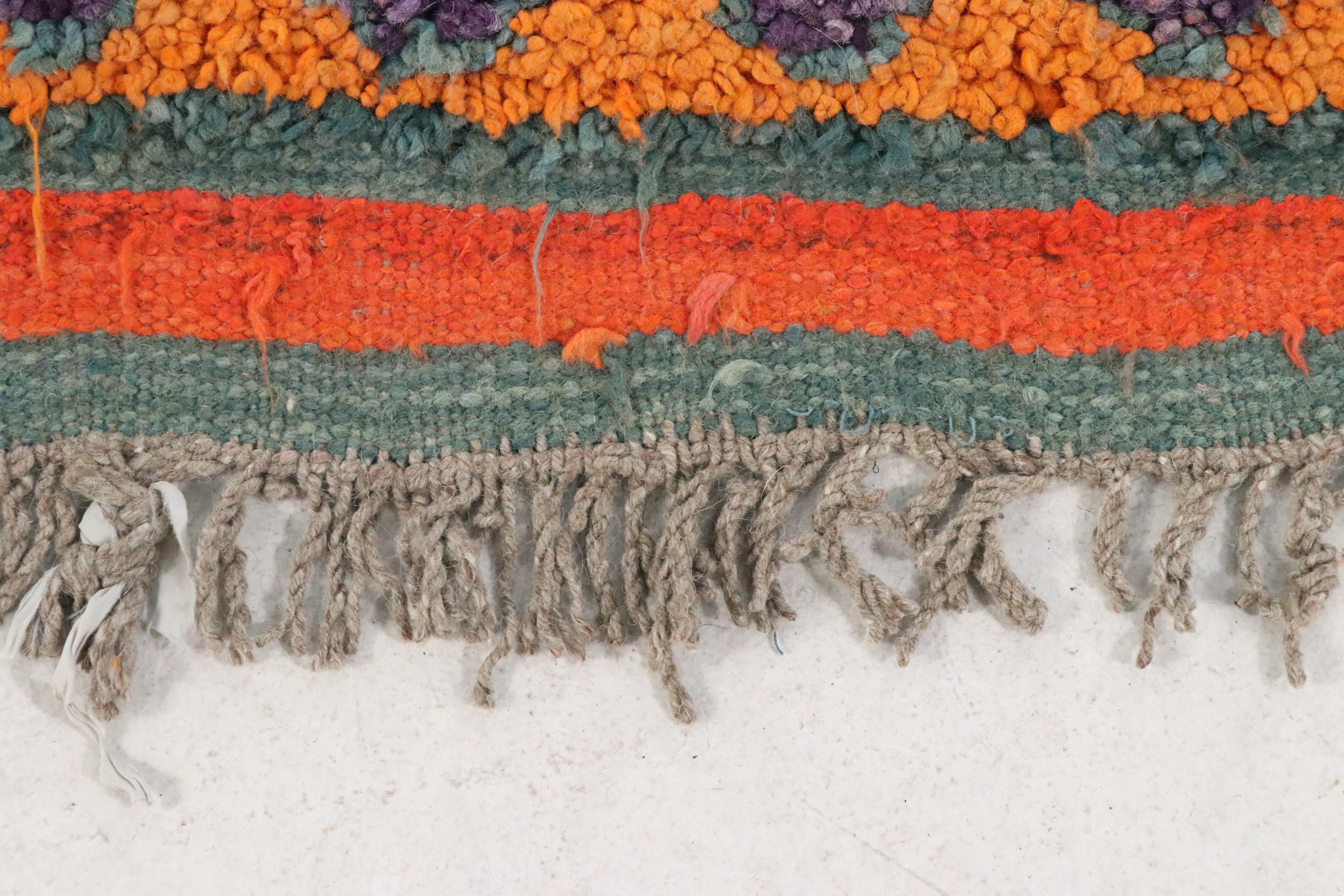 3'4 x 11'3 Hand-Knotted Moroccan Berber Long Rug