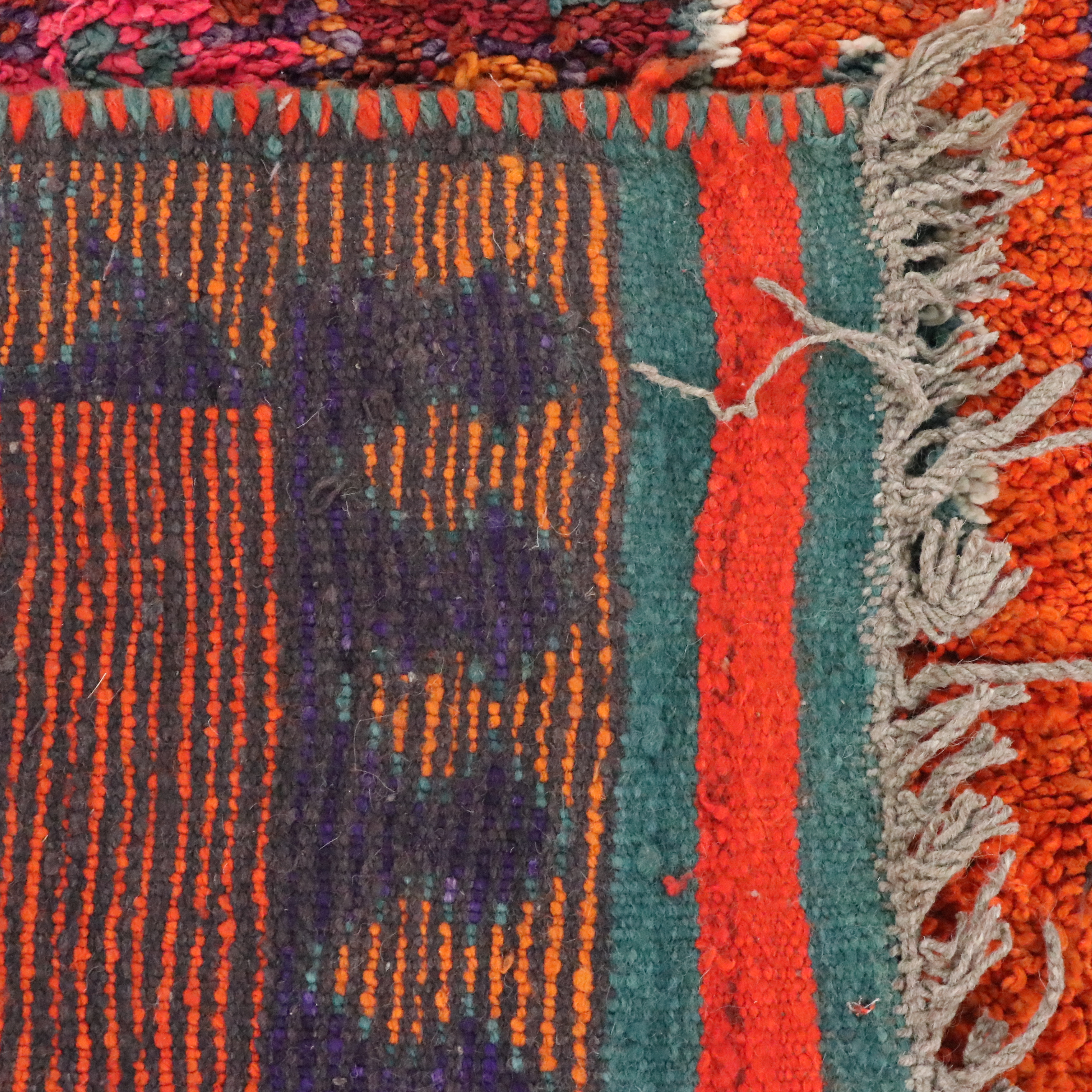 3'4 x 11'3 Hand-Knotted Moroccan Berber Long Rug