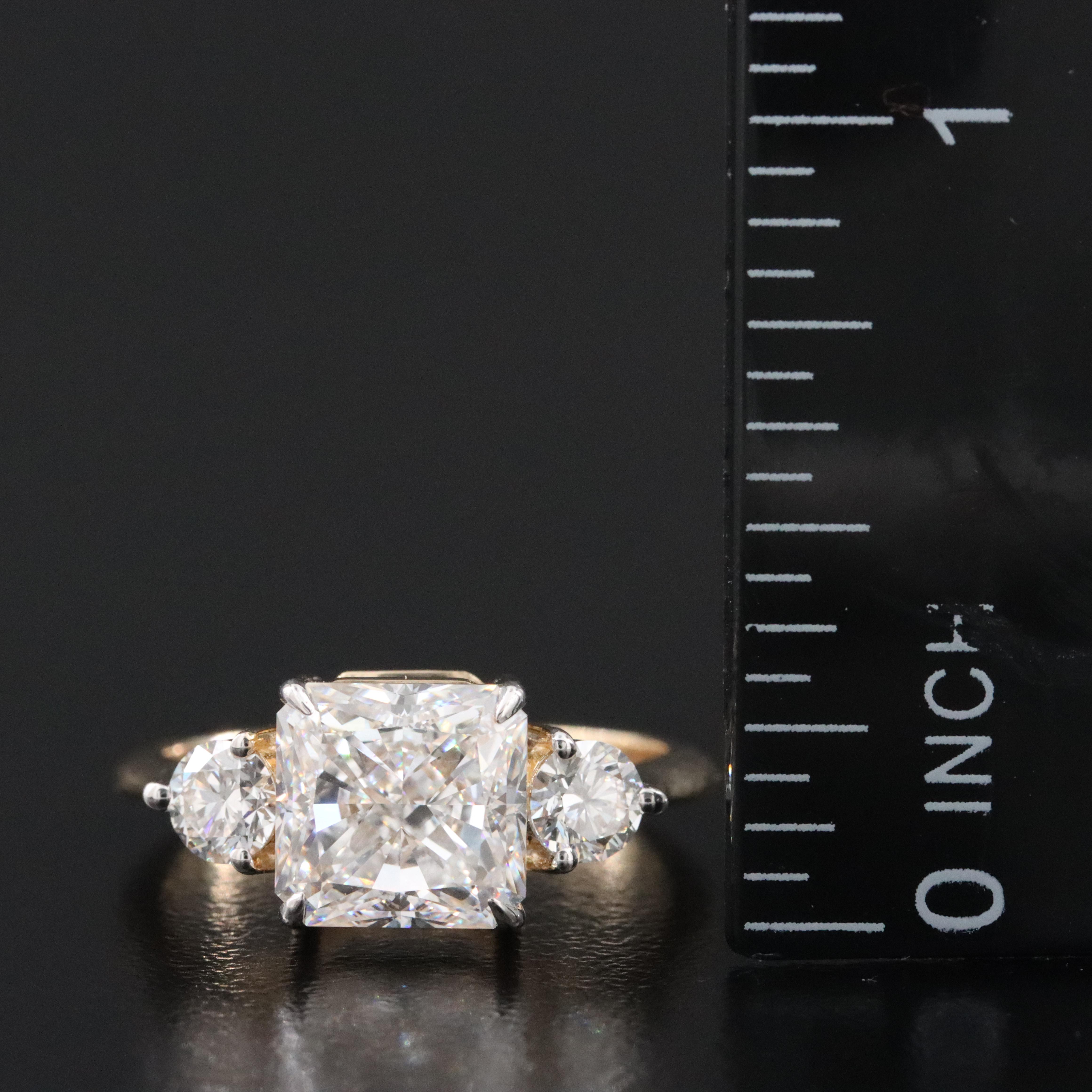14K 3.71 CTW Lab Grown Diamond Ring with IGI Report