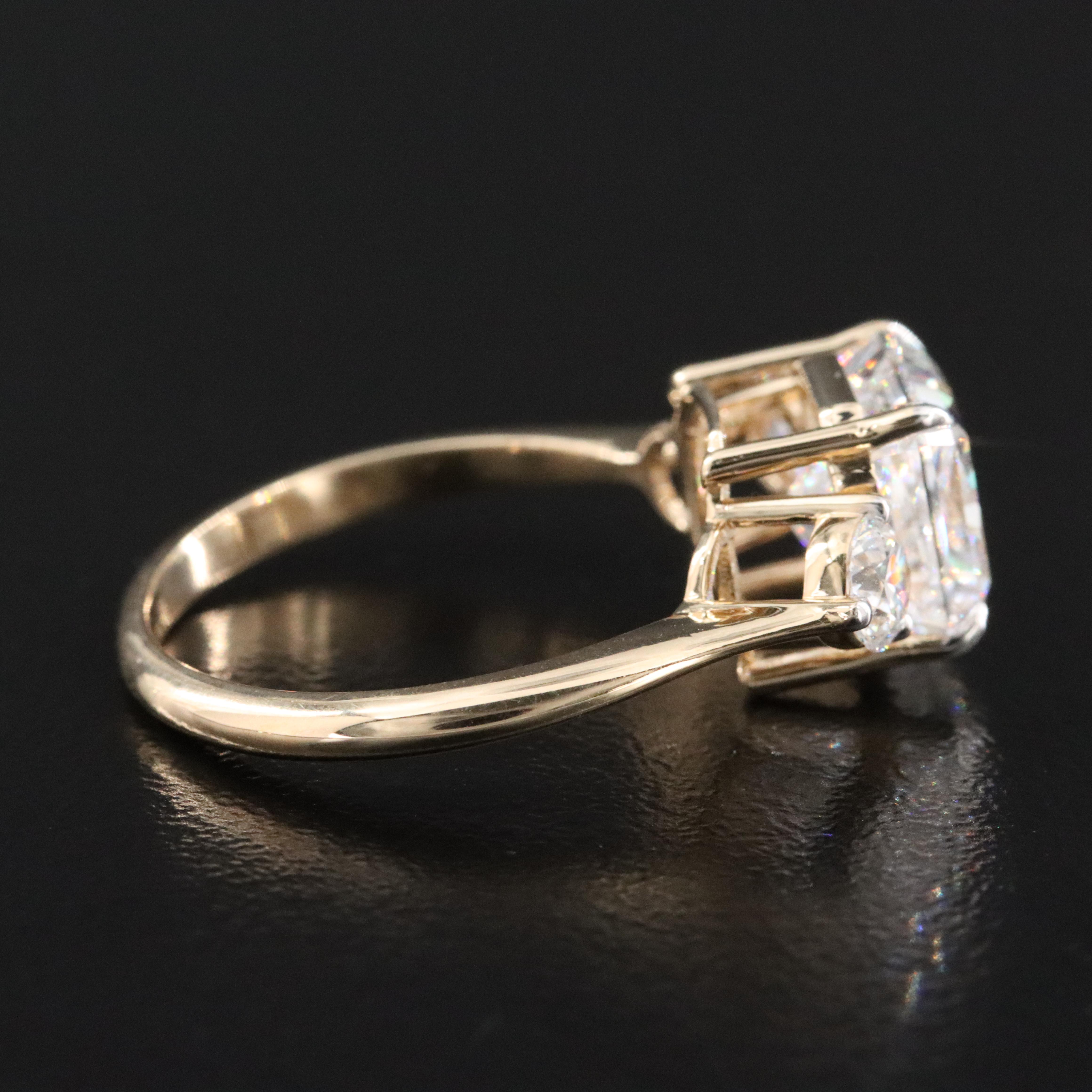 14K 3.71 CTW Lab Grown Diamond Ring with IGI Report