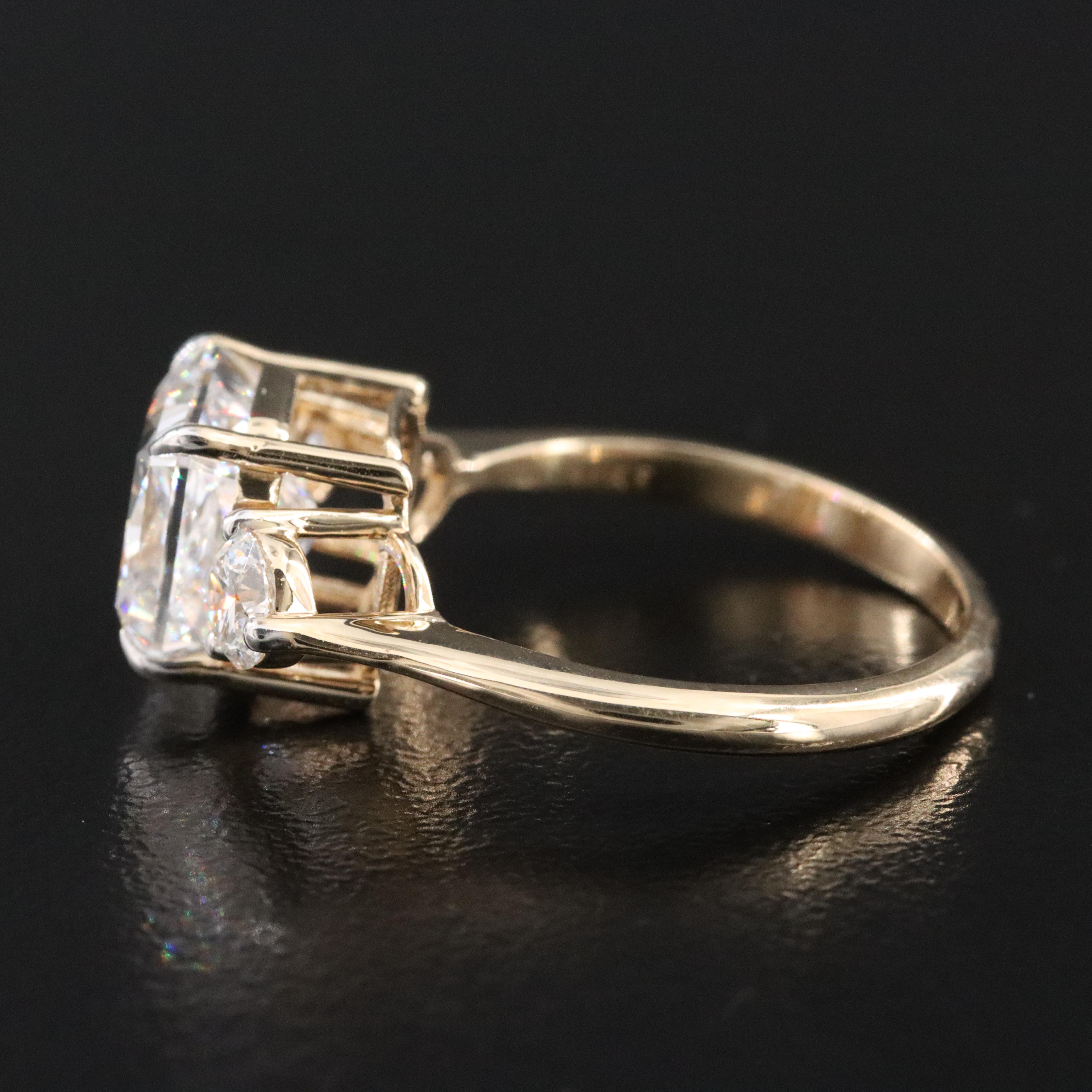 14K 3.71 CTW Lab Grown Diamond Ring with IGI Report