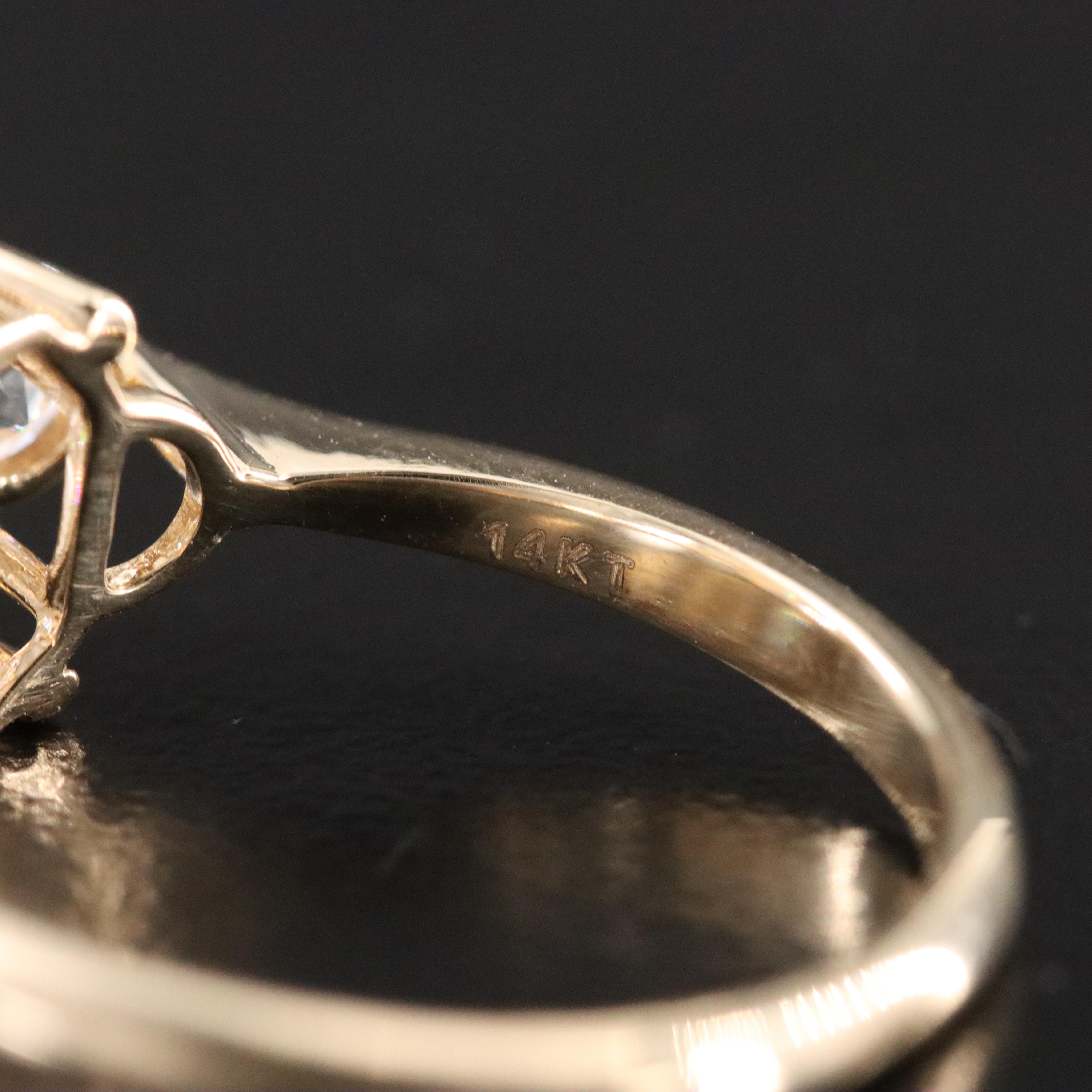 14K 3.71 CTW Lab Grown Diamond Ring with IGI Report