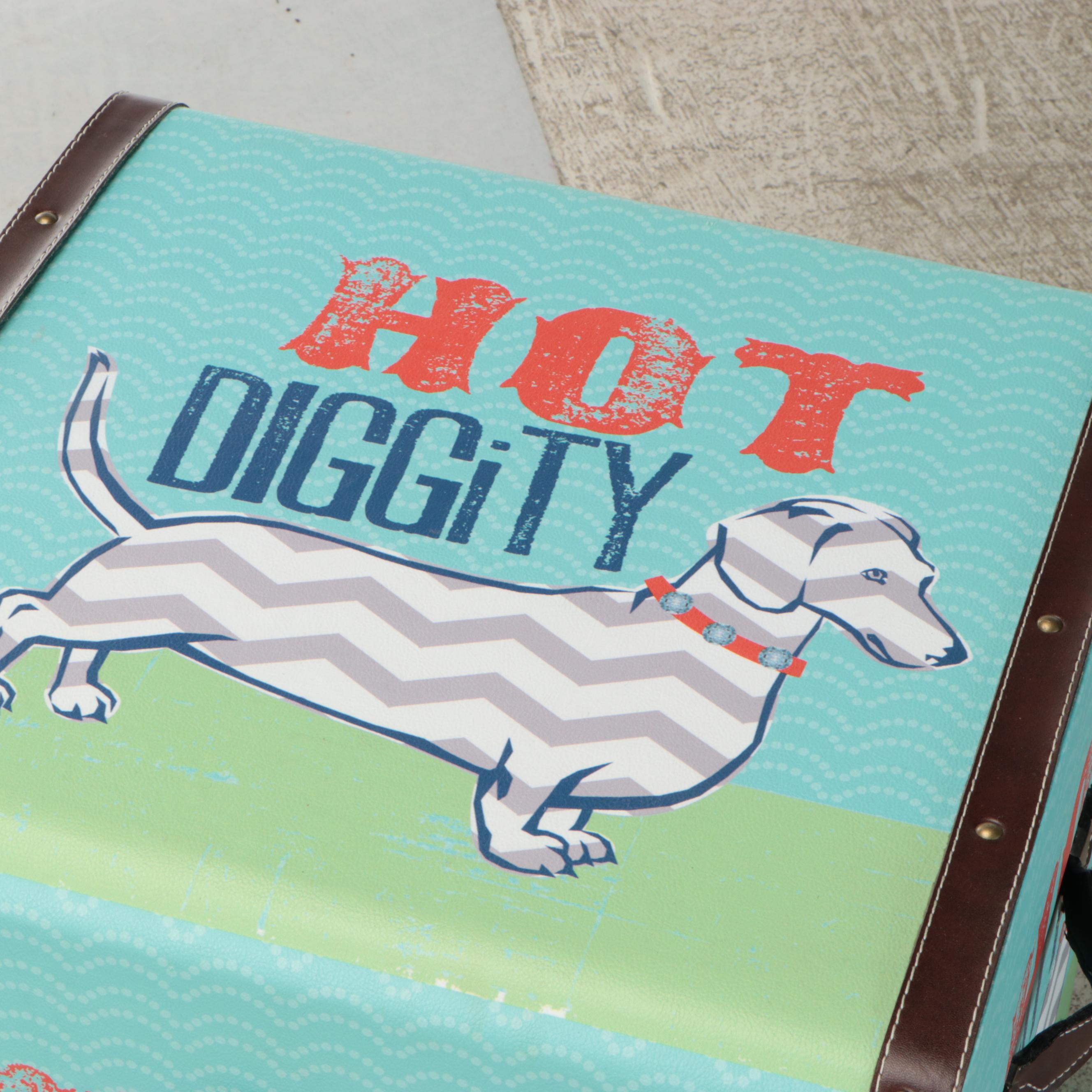 "Hot Diggity" Dachshund Storage Trunk