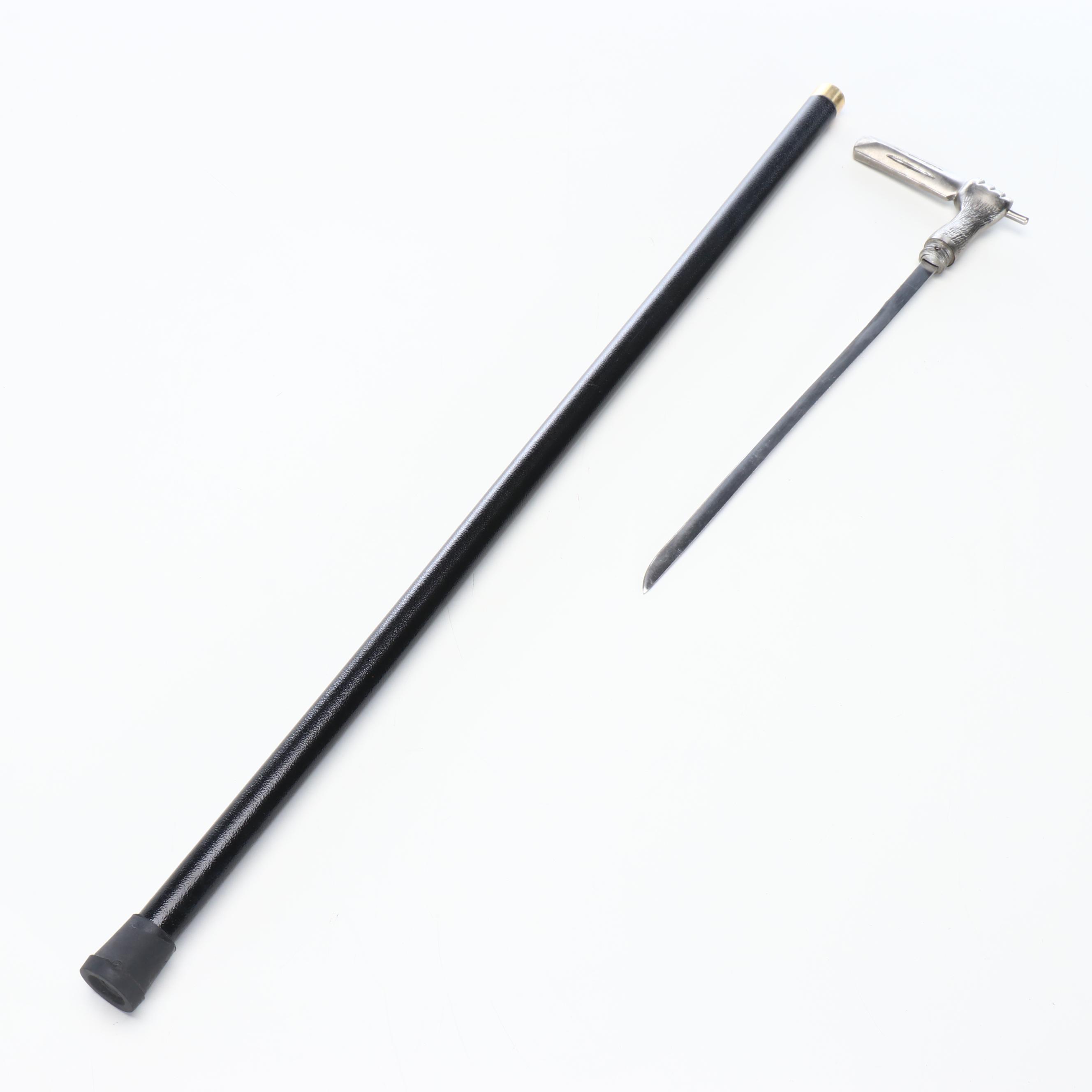 Cricket Bat in Hand Handled Sword Cane