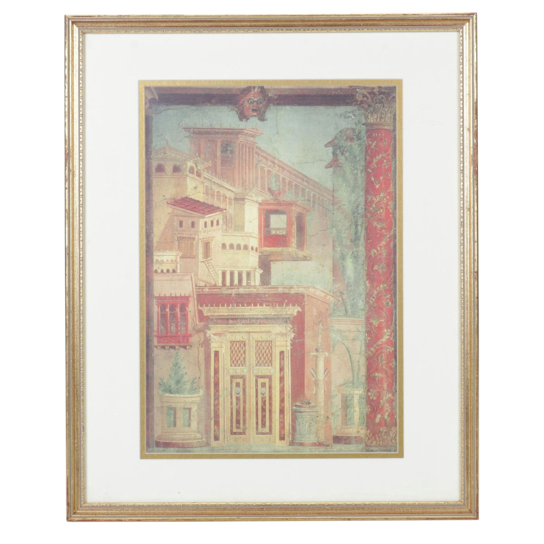 Metro Museum of Art "Townscape" Offset Lithograph, 1993