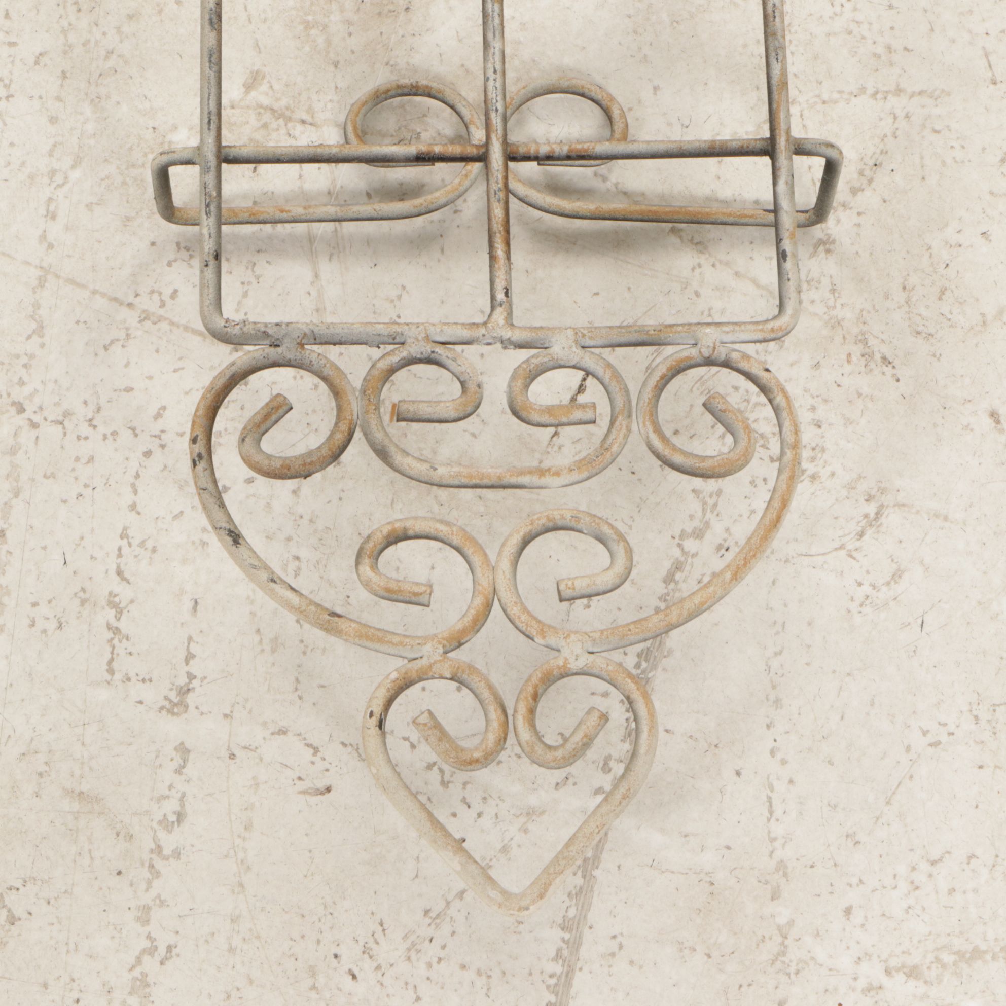 Three Wrought Iron Plate Display Racks